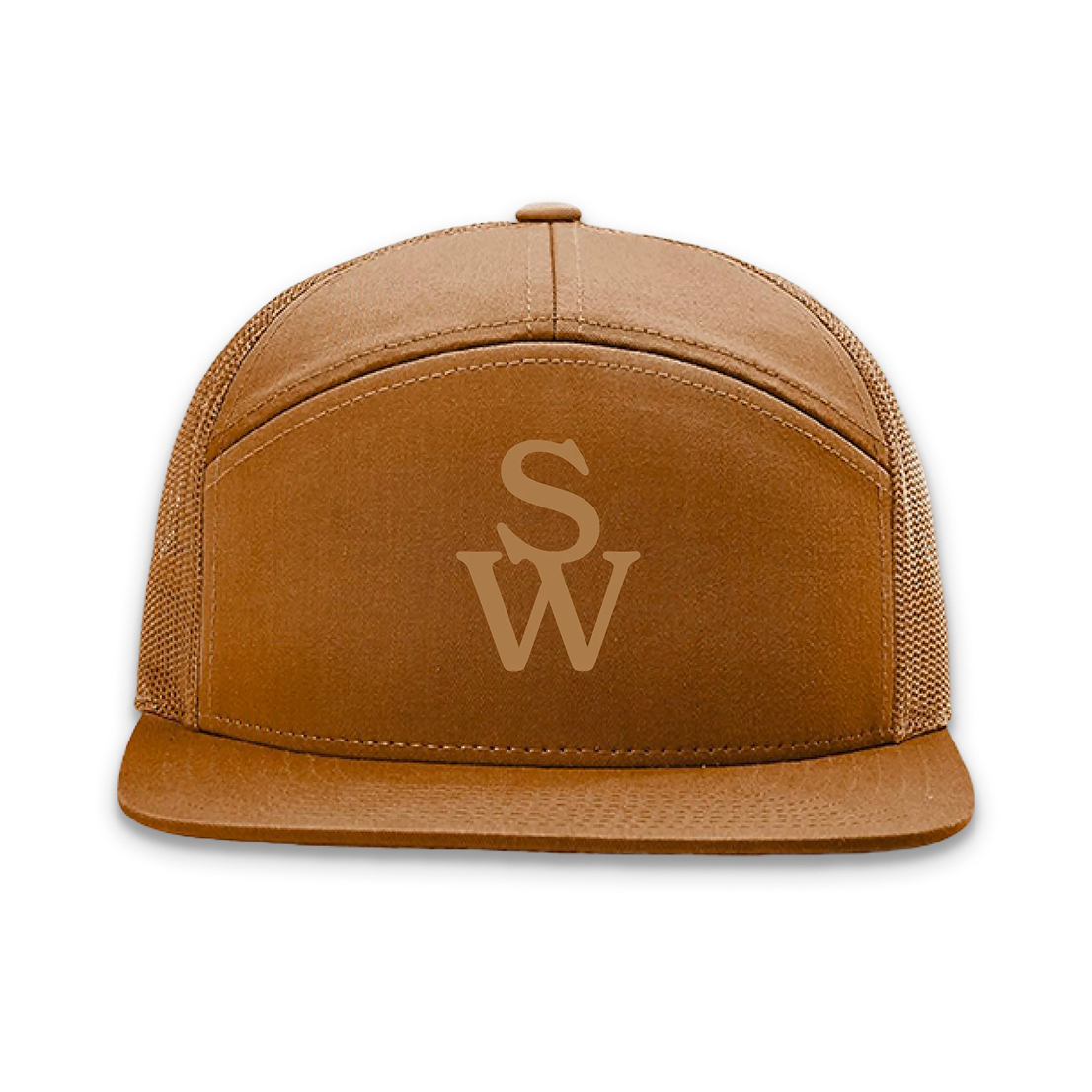 Monogram 7-Panel Trucker Hat