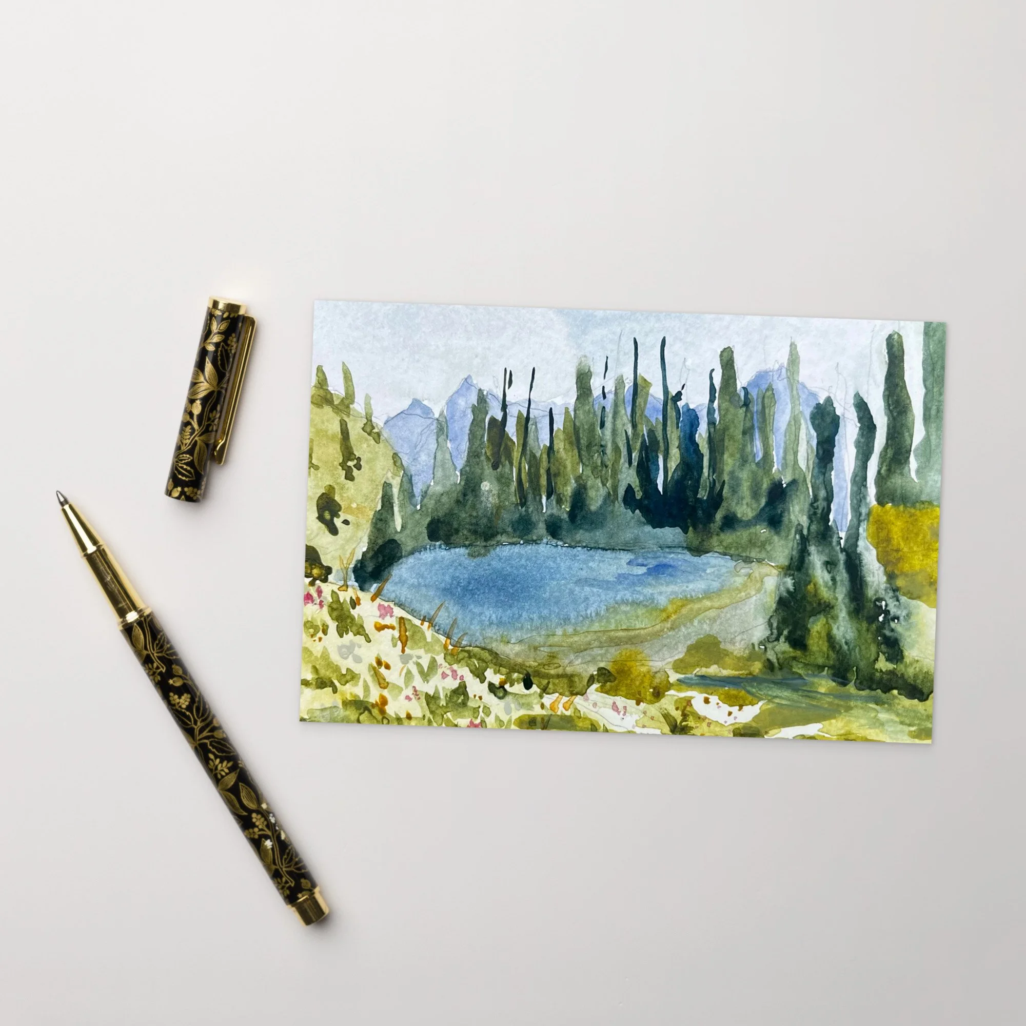 Alpine Lake Postcard