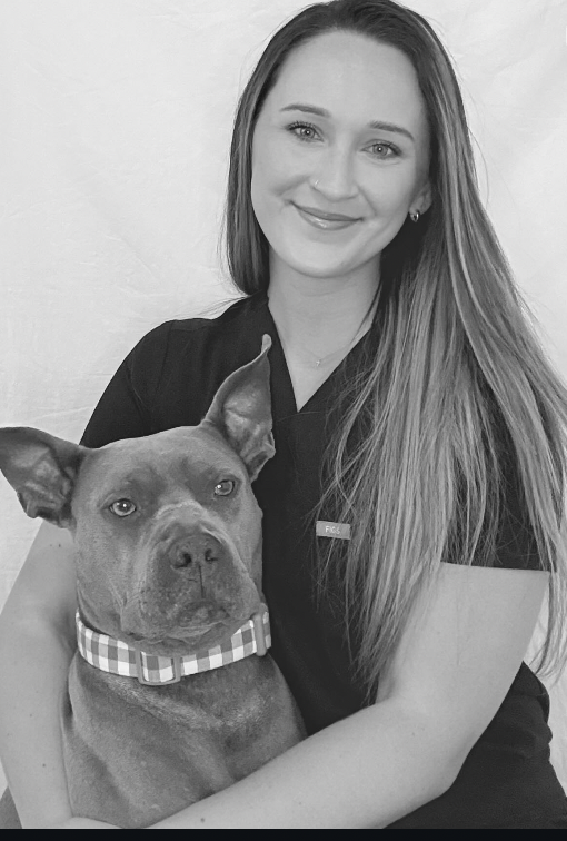 Dr. McCartney with her pup.