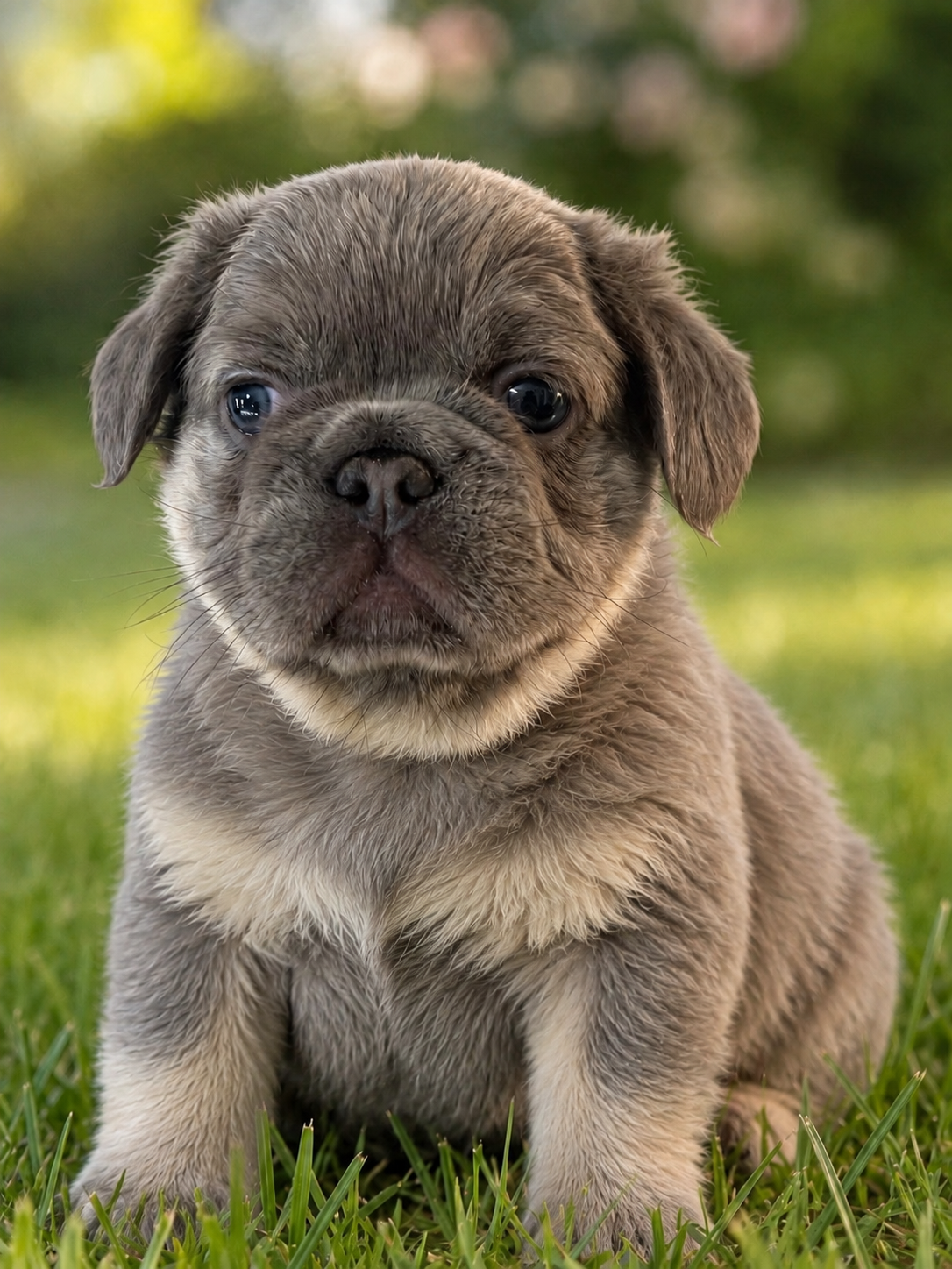 Fluffy Lilac Male French Bulldog