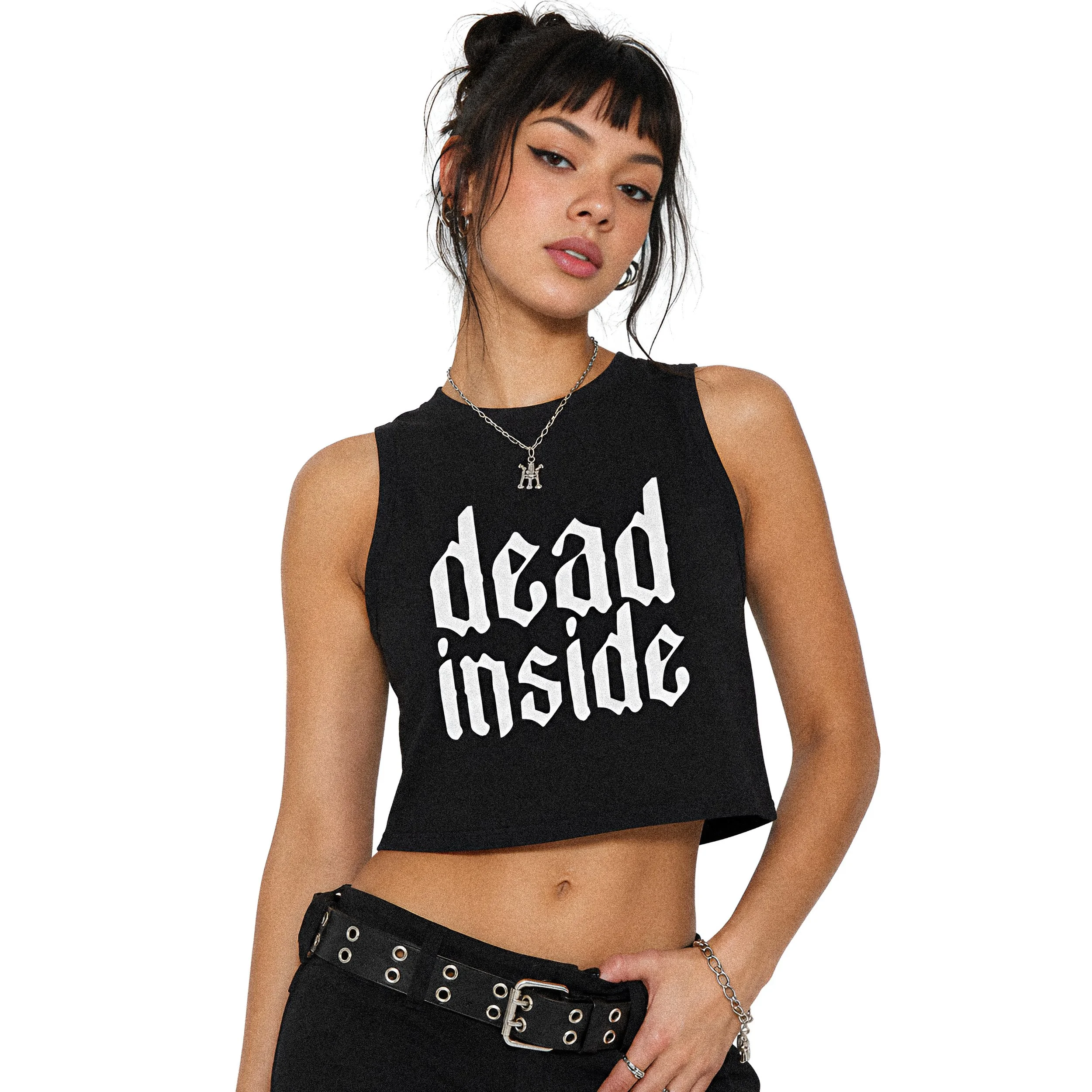 Dead Inside Crop Top