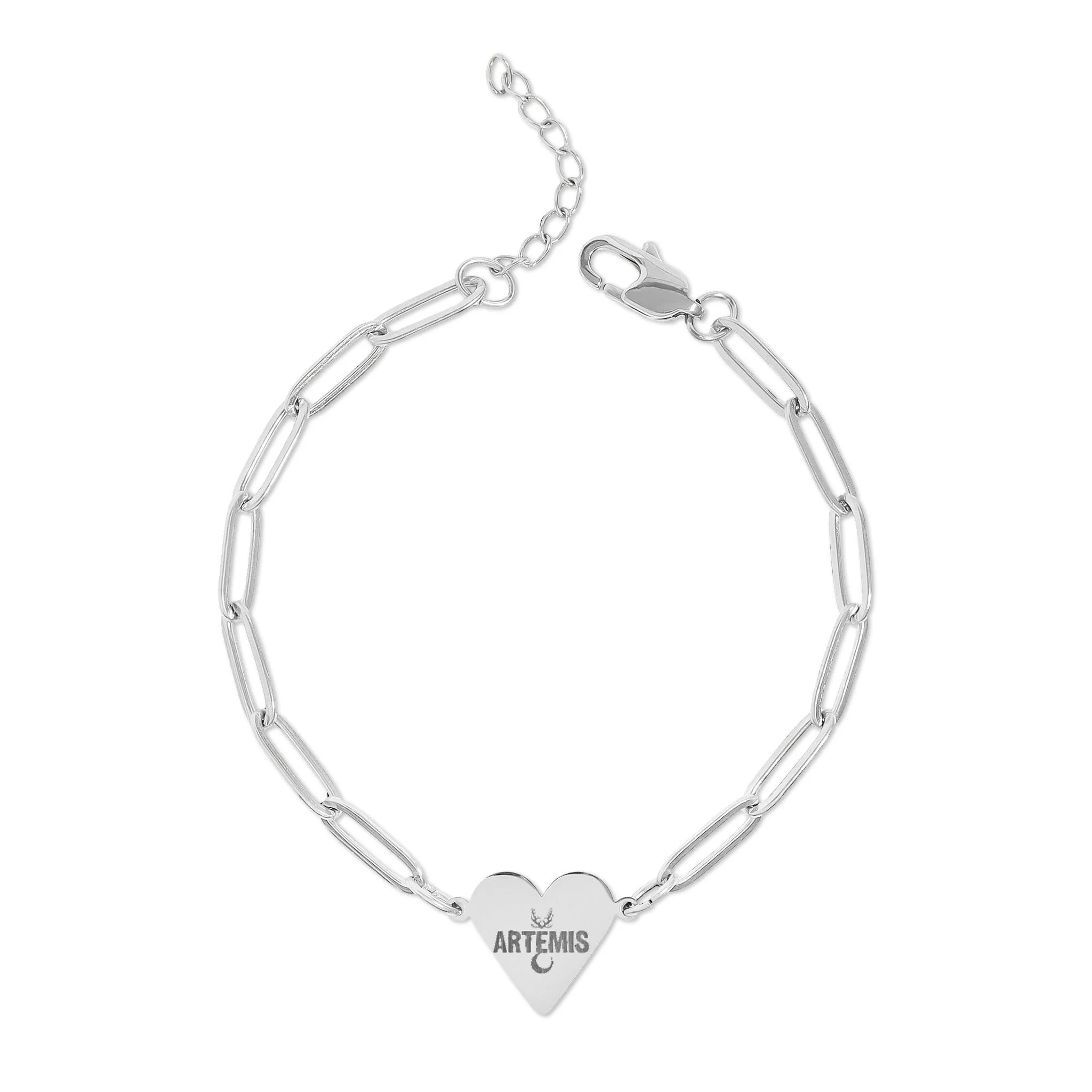 Artemis Paperclip Heart Bracelet