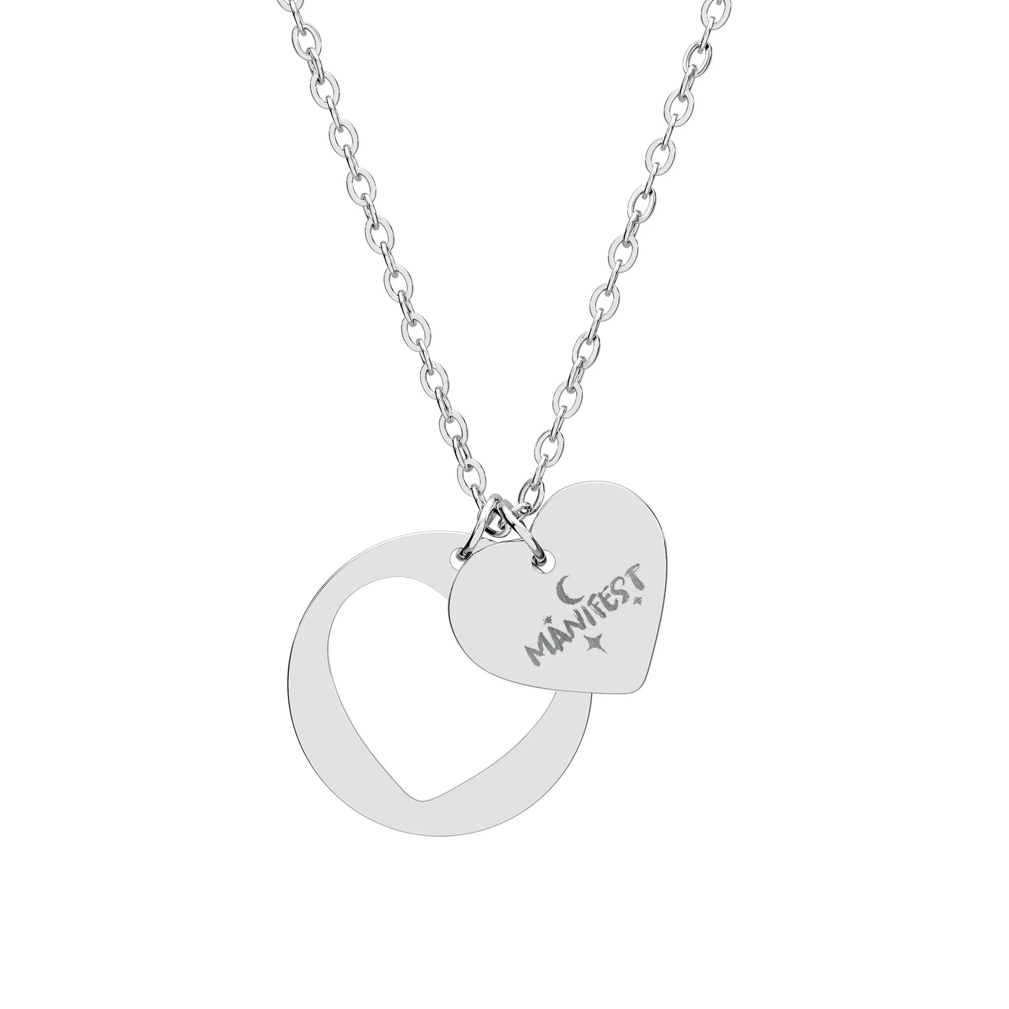Manifest Heart Cutout Necklace