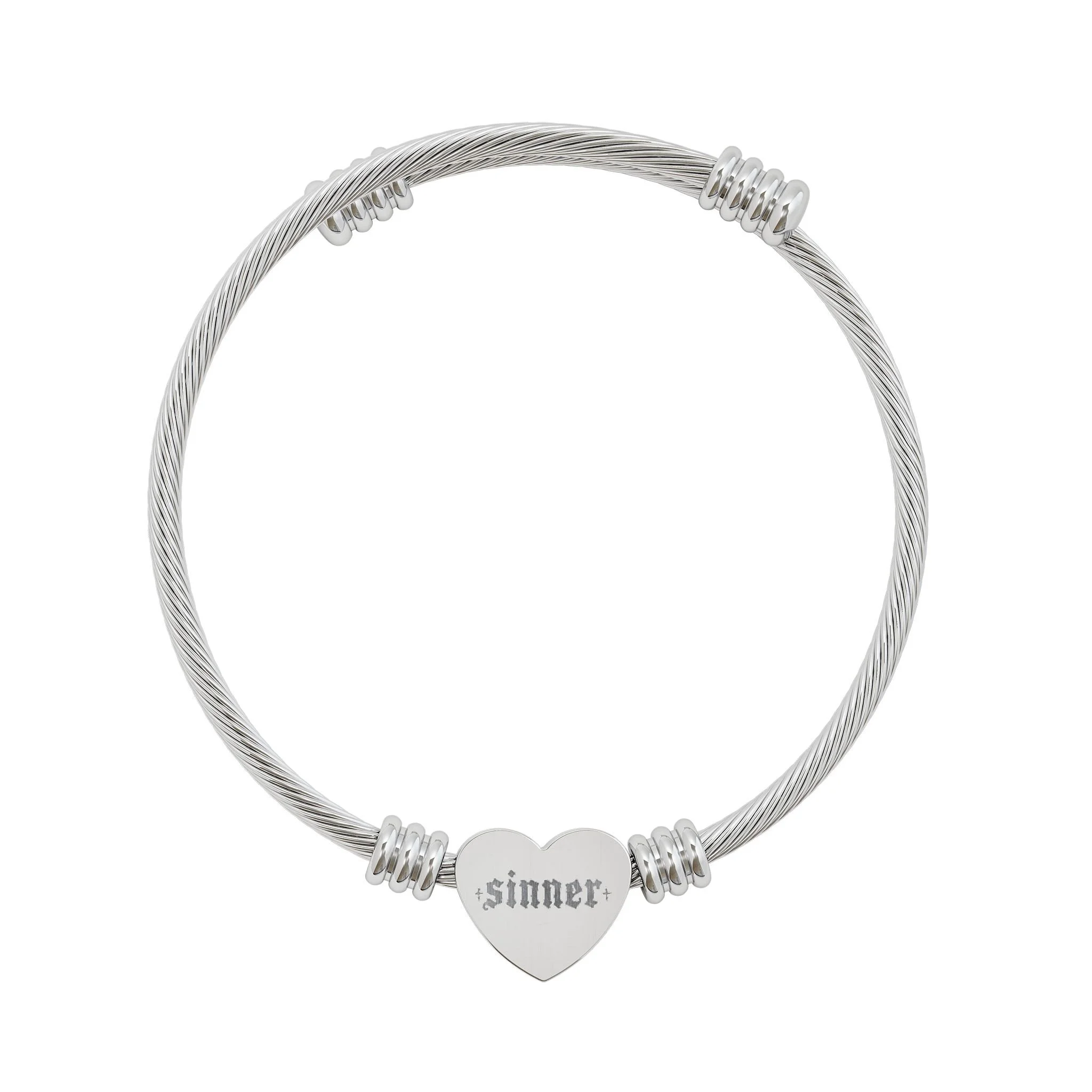 Sinner Heart Cuff Bracelet