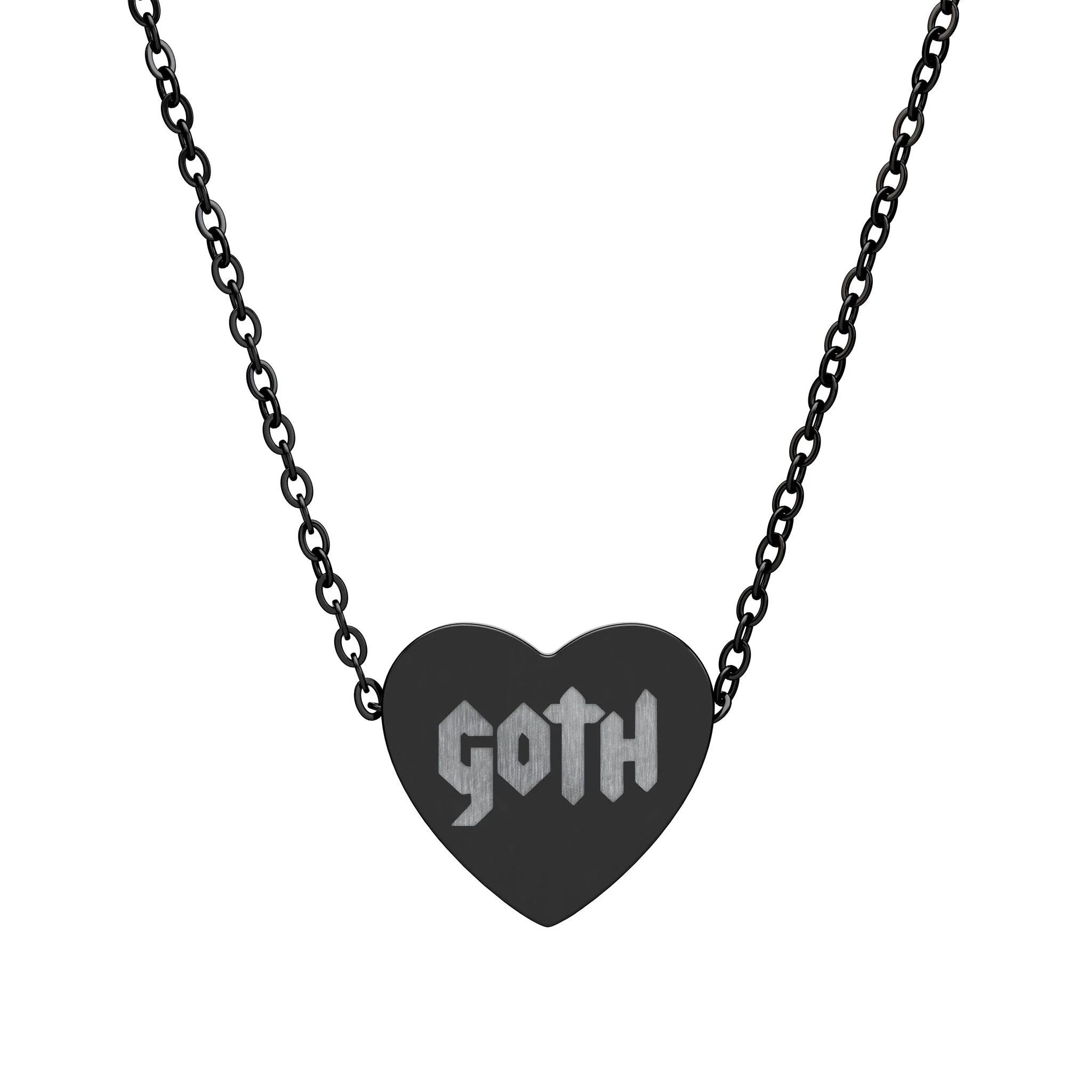 Goth Heart Necklace