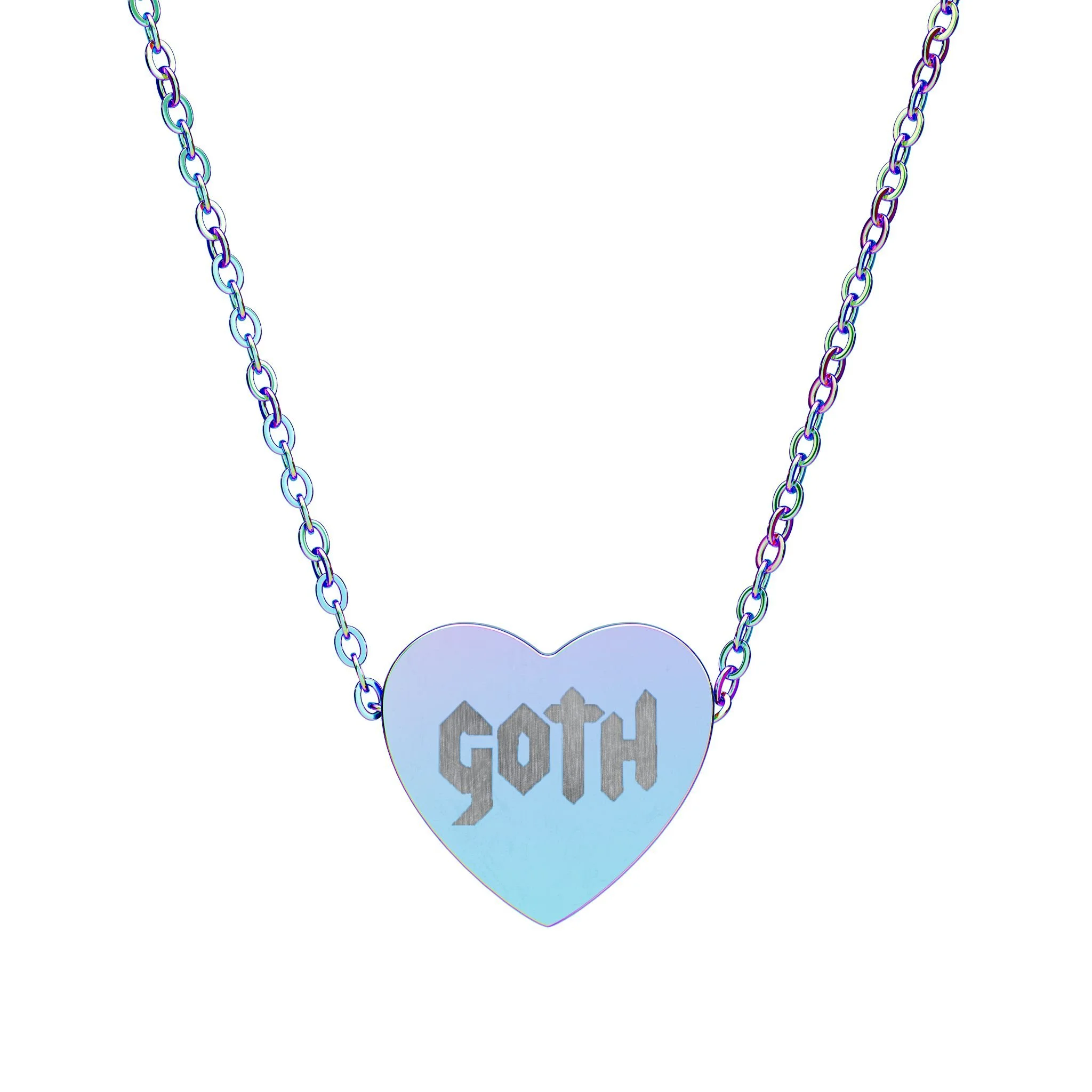 Goth Heart Necklace
