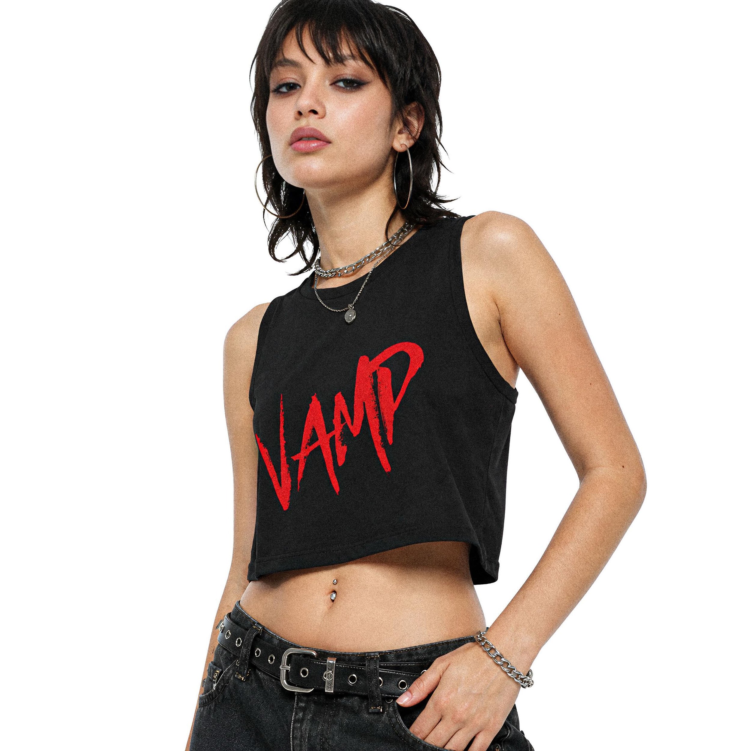 Cropped. Chaotic. Iconic. 🕷️
Dark aesthetics look good on you.

🖤 Link in bio.

#eclectictales #vamp #glamourghoul #darkstreetwear #altfashion