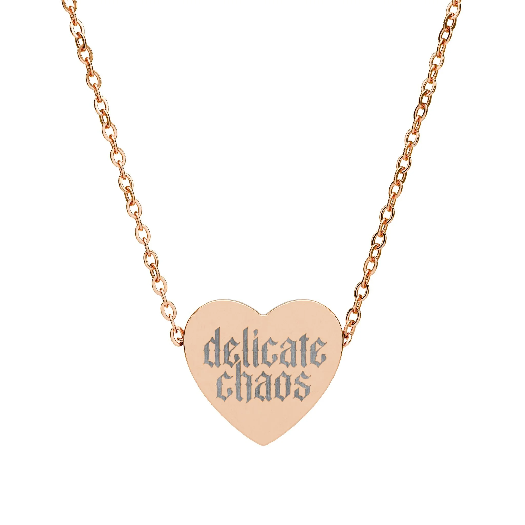 Delicate Chaos Heart Necklace