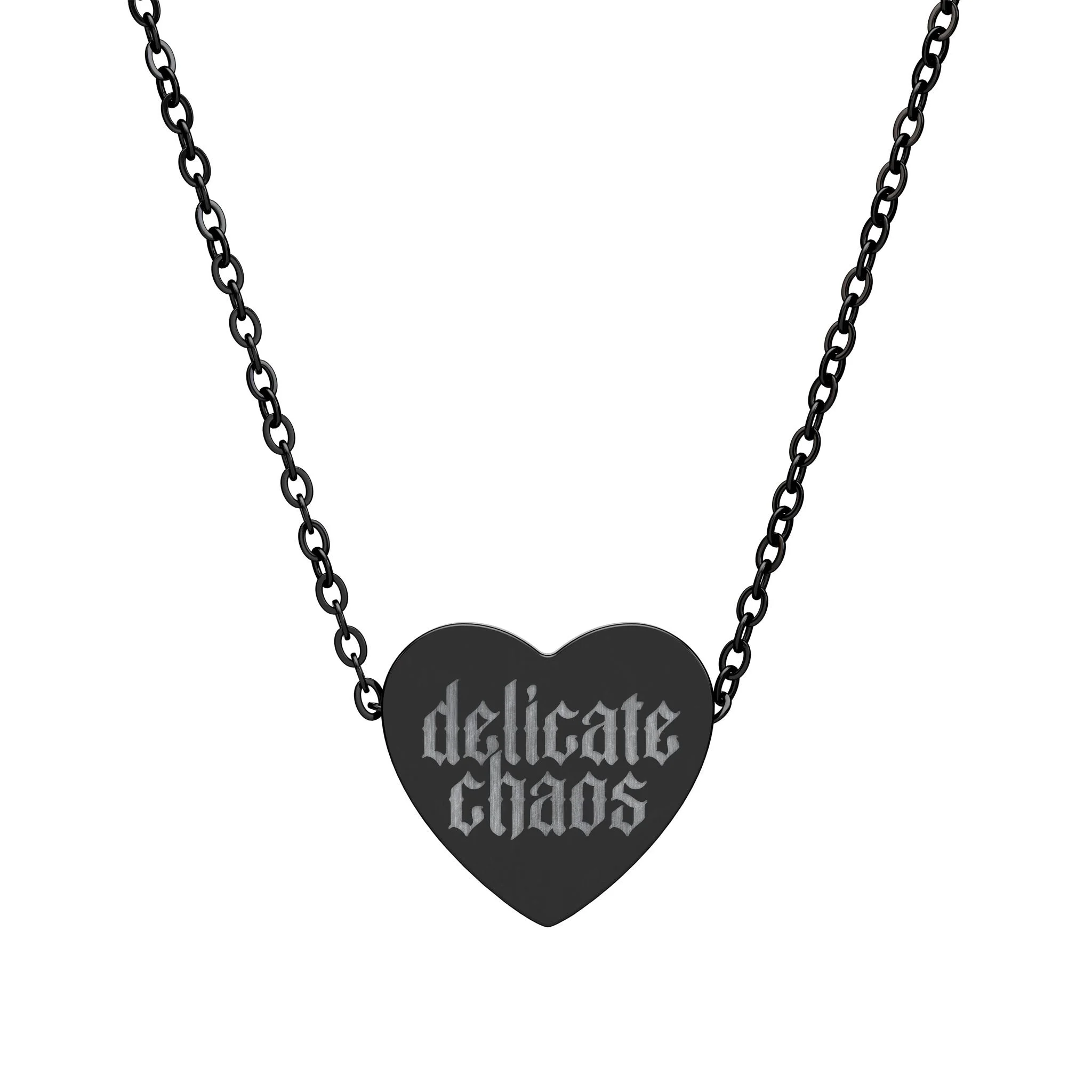 Delicate Chaos Heart Necklace