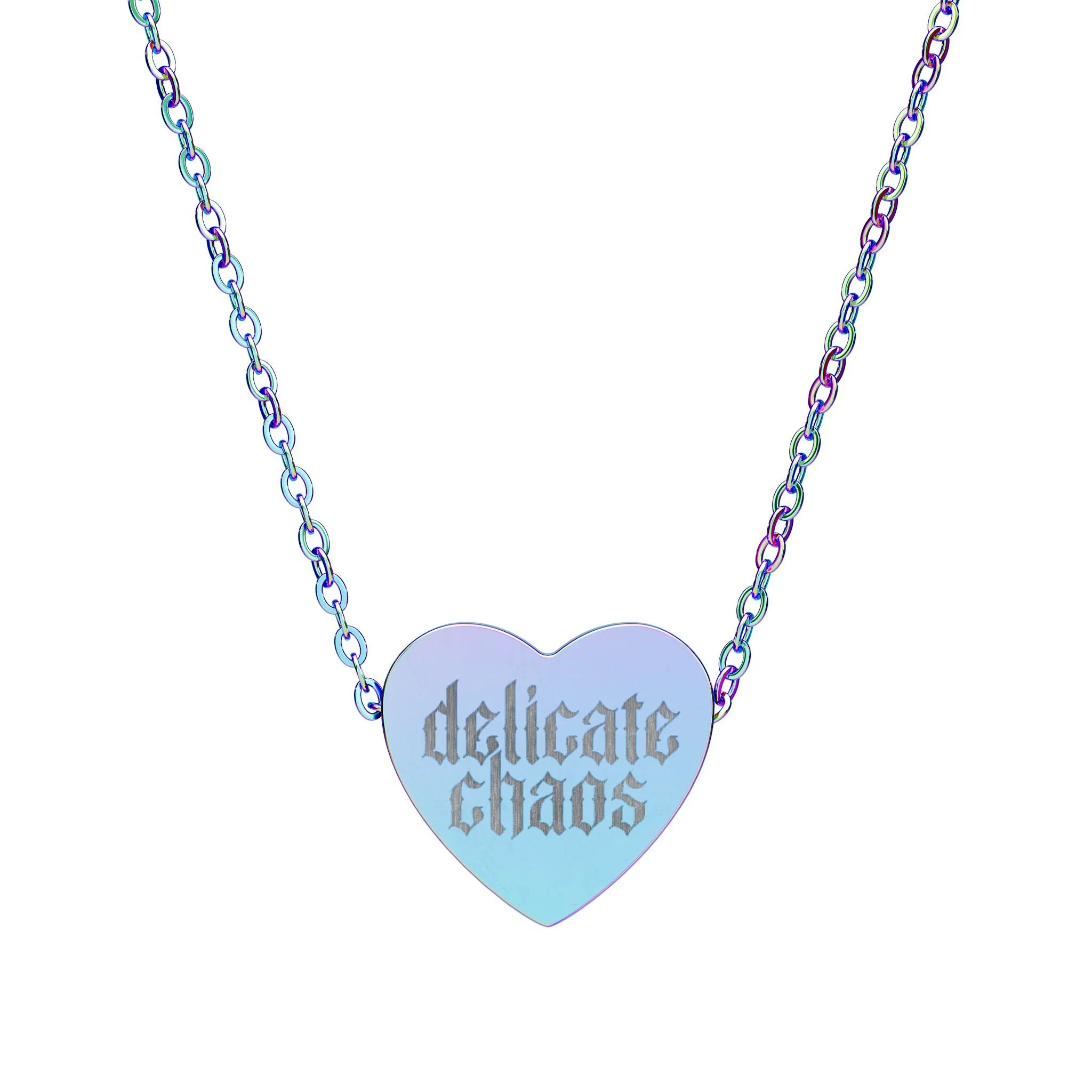 Delicate Chaos Heart Necklace