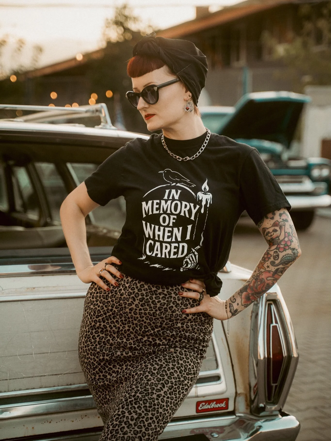 Rest in peace to people-pleasing. 🪦
For the ones who stopped shrinking themselves to make others comfortable. 🖤

✨ Featuring the incredible @missninaholy in our latest collab.

#eclectictales #glamourghoul #darkstreetwear #altfashion #gothstyle