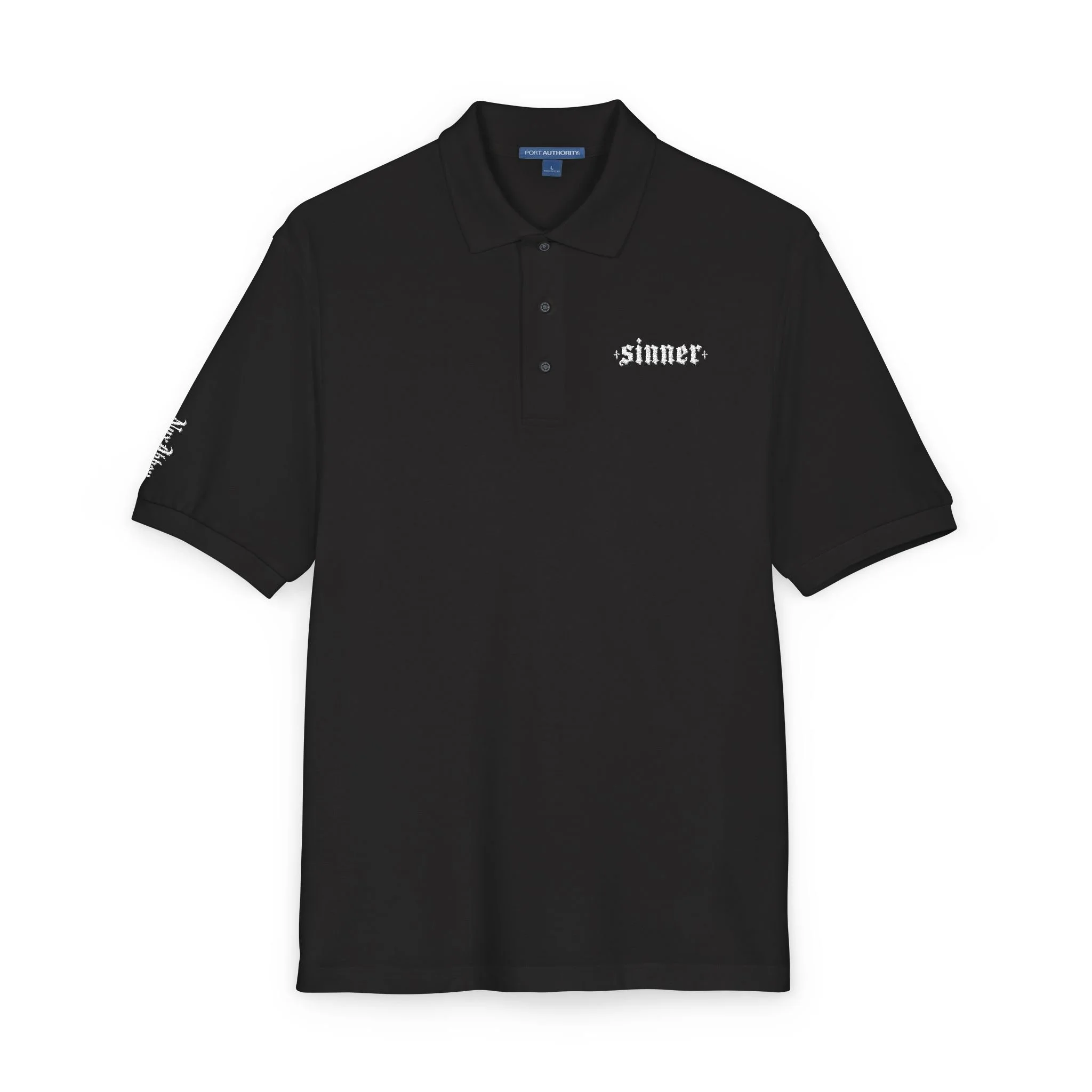 Sinner Embroidered Polo Shirt