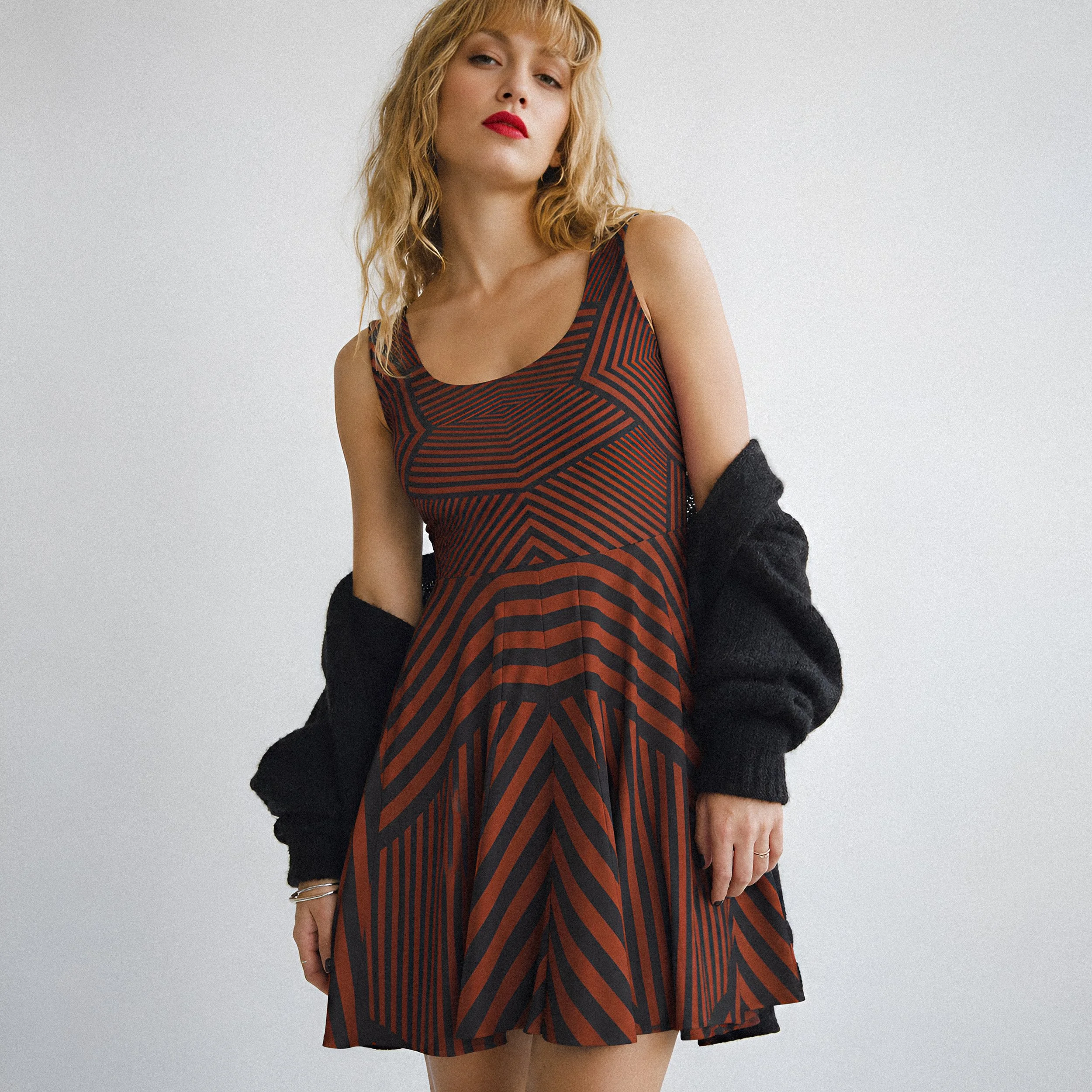 Geometry Skater Dress