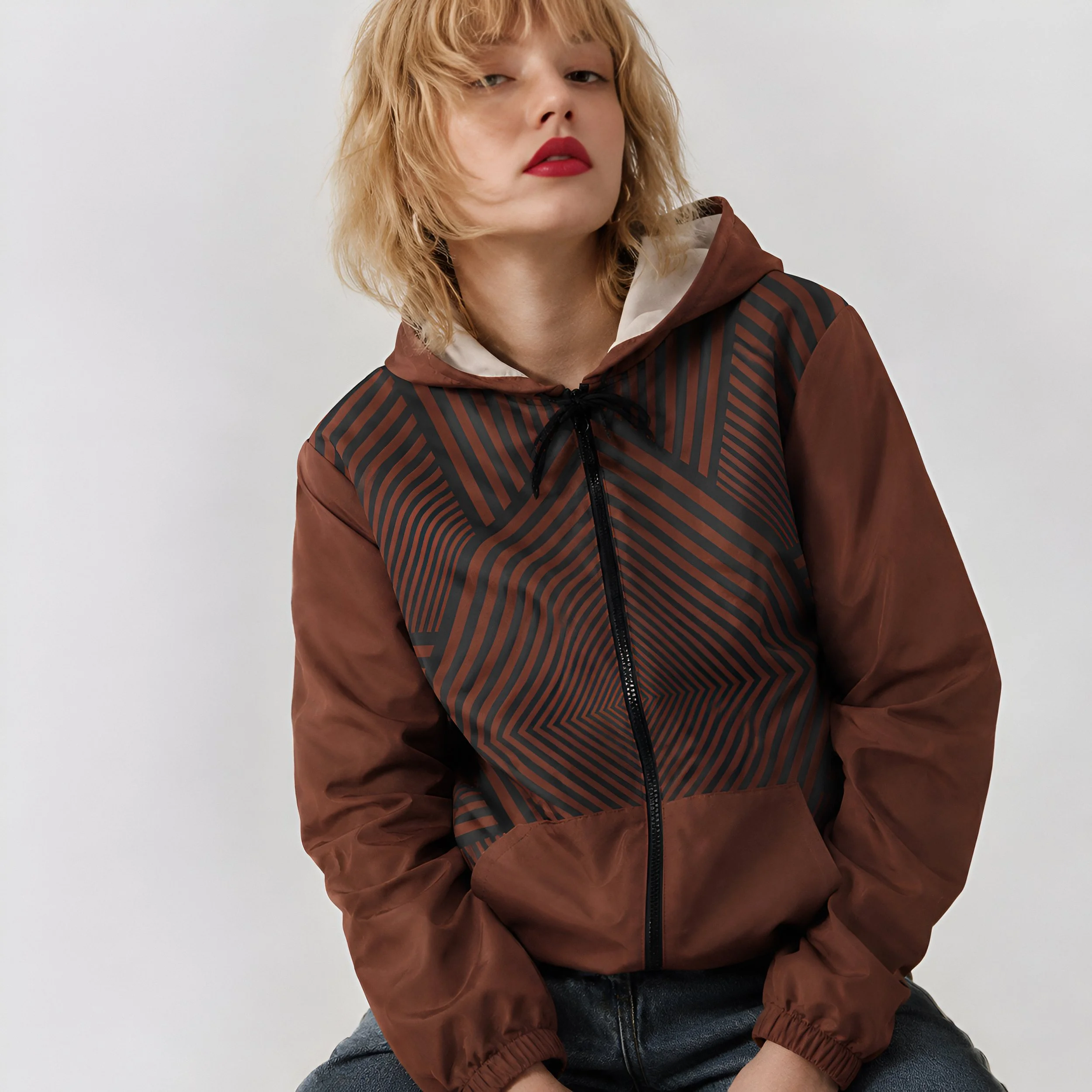 Geometry Windbreaker Jacket