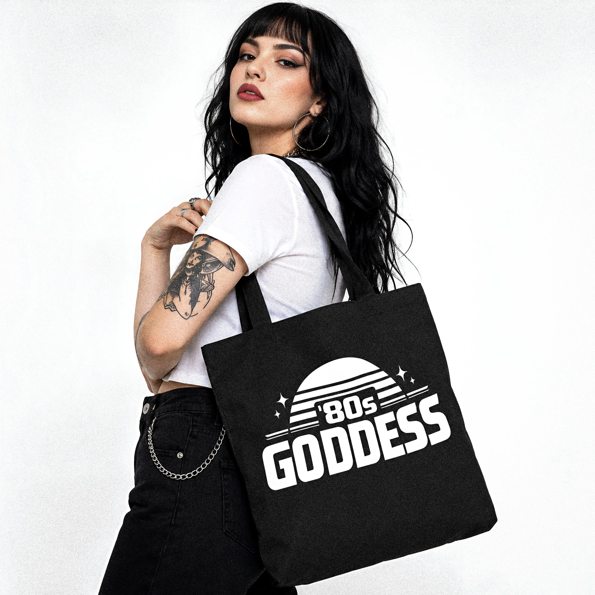 '80s Goddess Large Tote Bag
