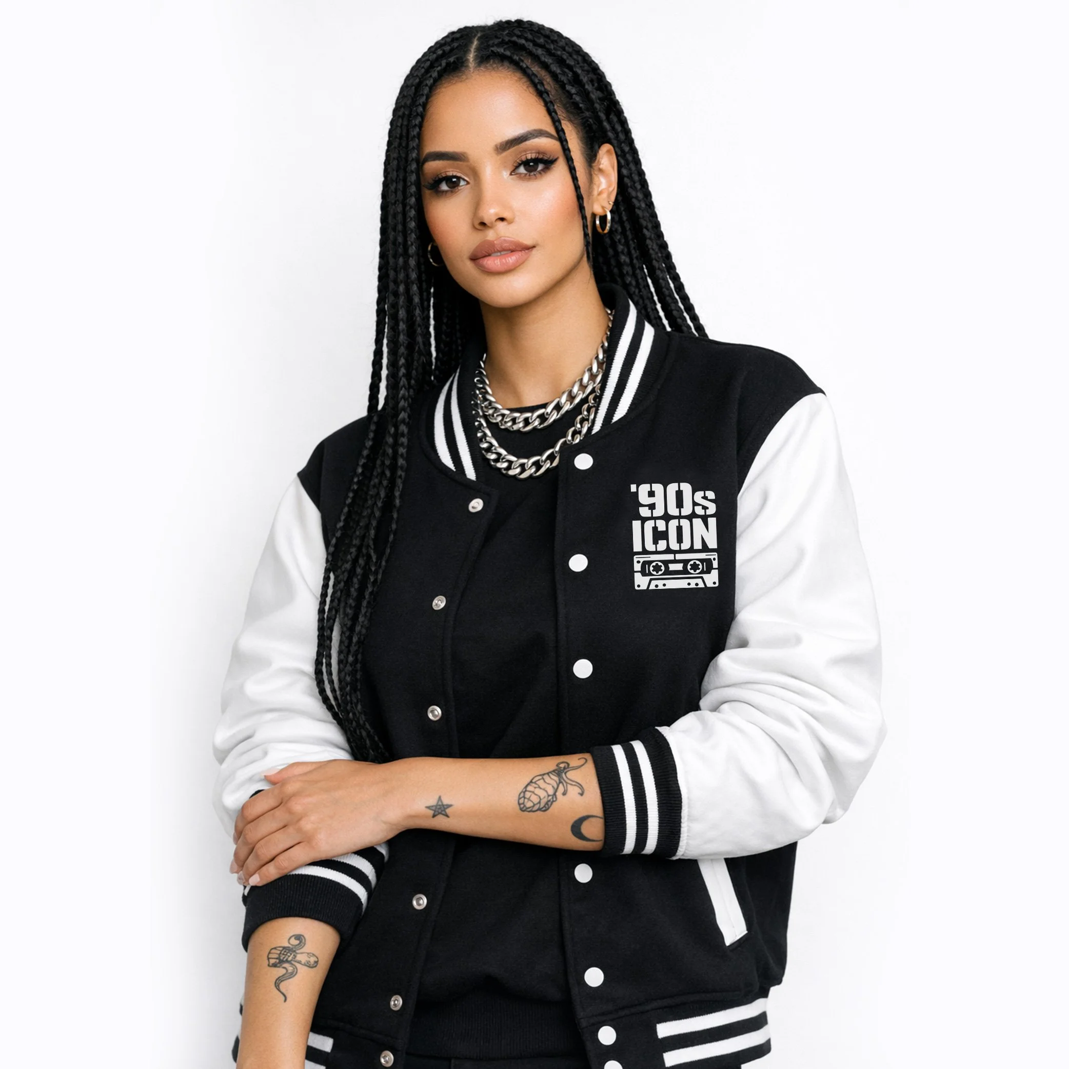 '90s Icon Unisex Heavyweight Letterman Jacket