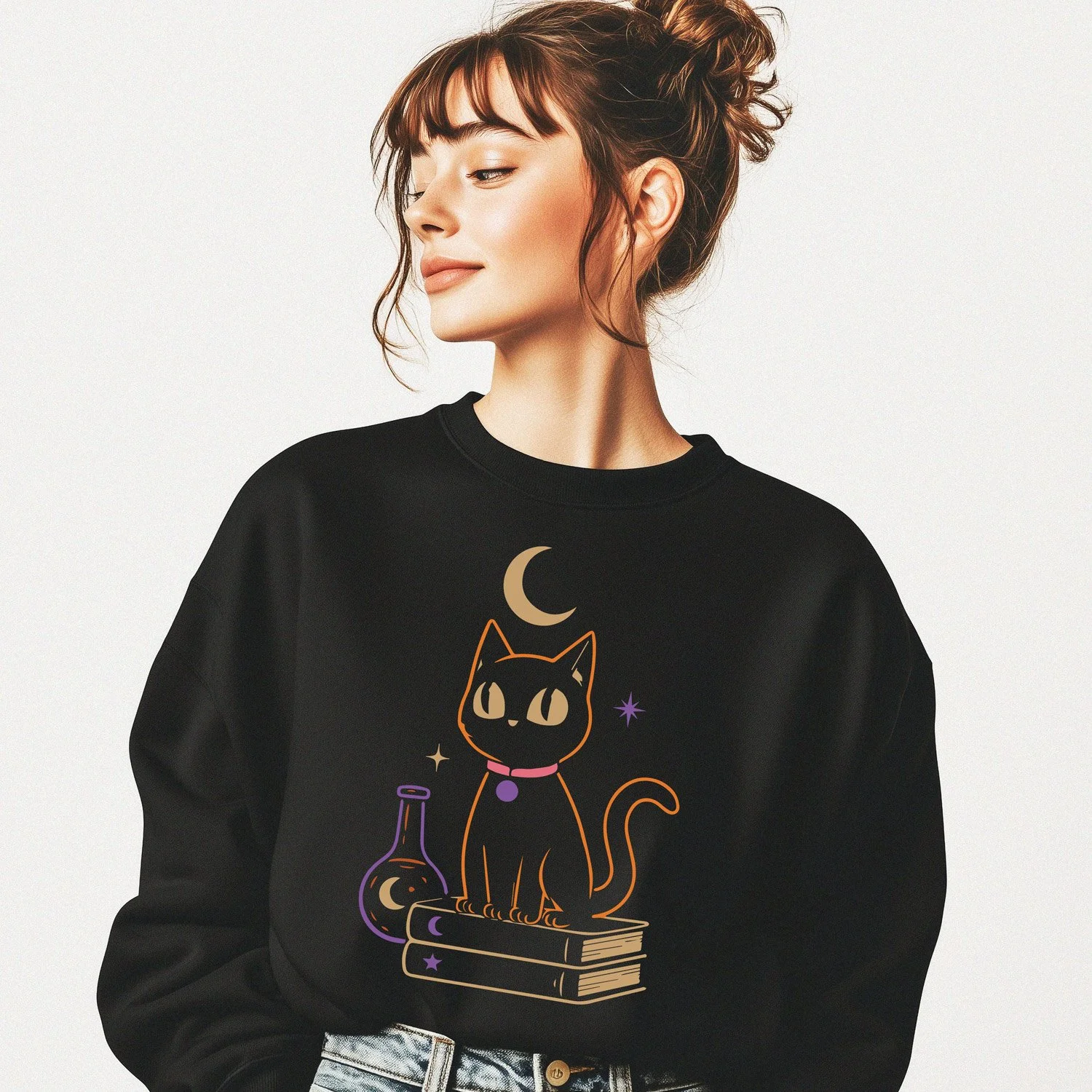 Witchy Cat Sweatshirt