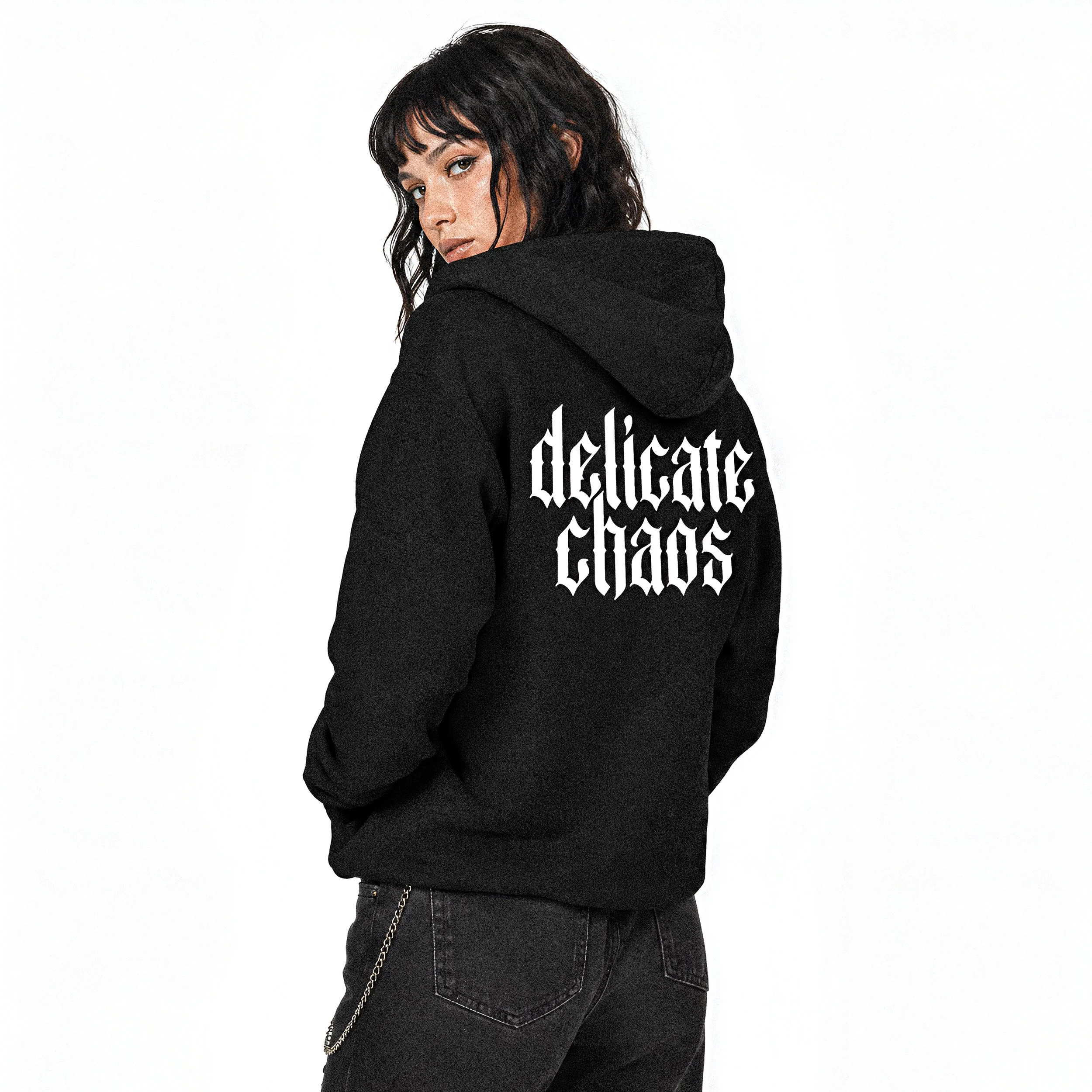 Delicate Chaos Zip Hoodie