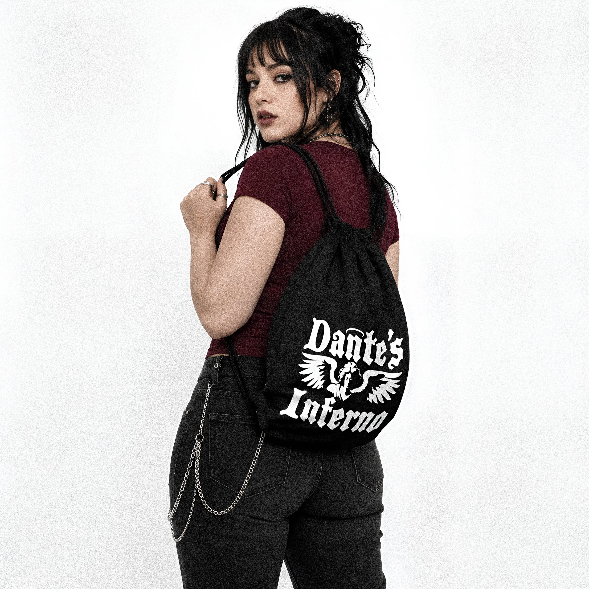 Dante's Inferno Drawstring Bag
