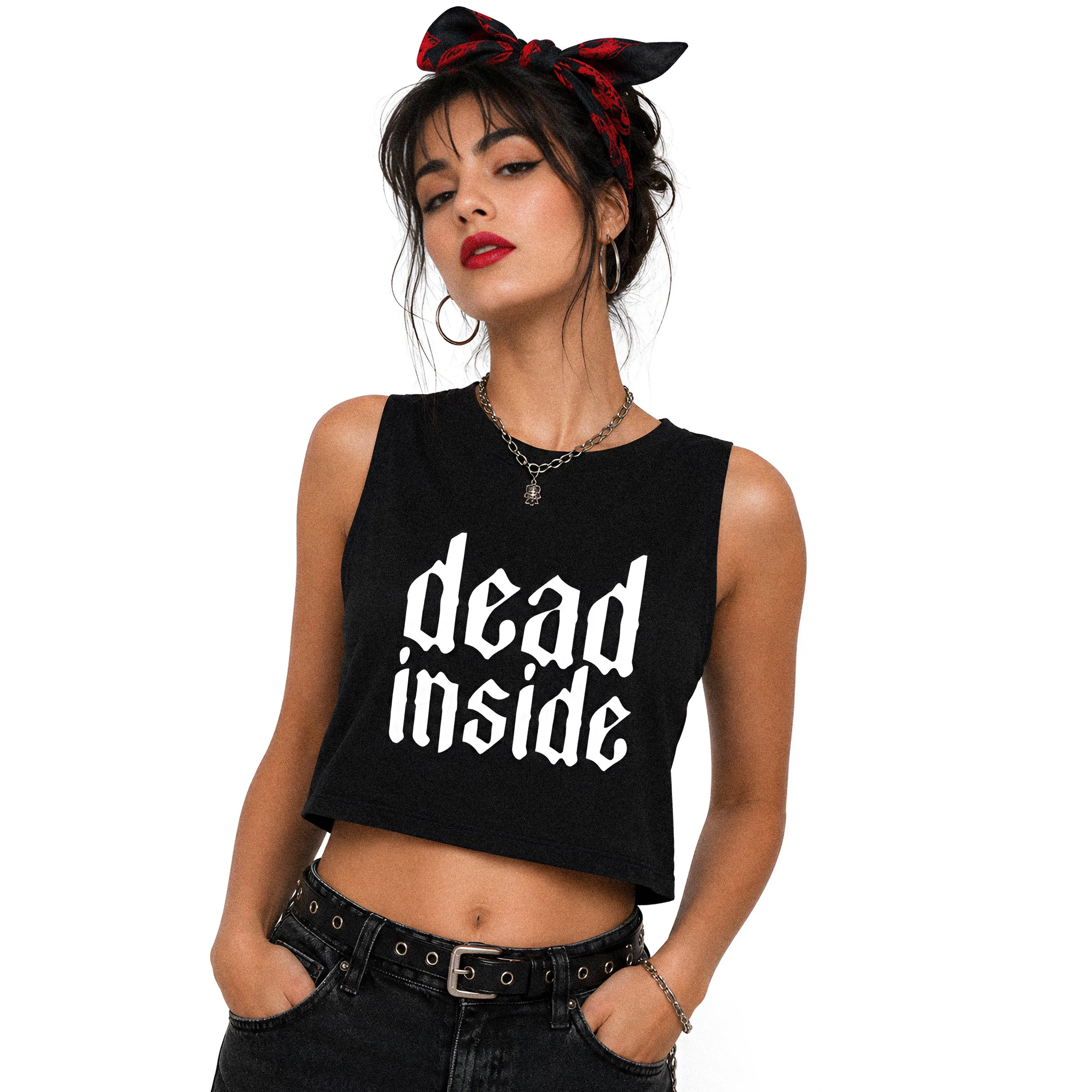 Dead Inside Crop Top