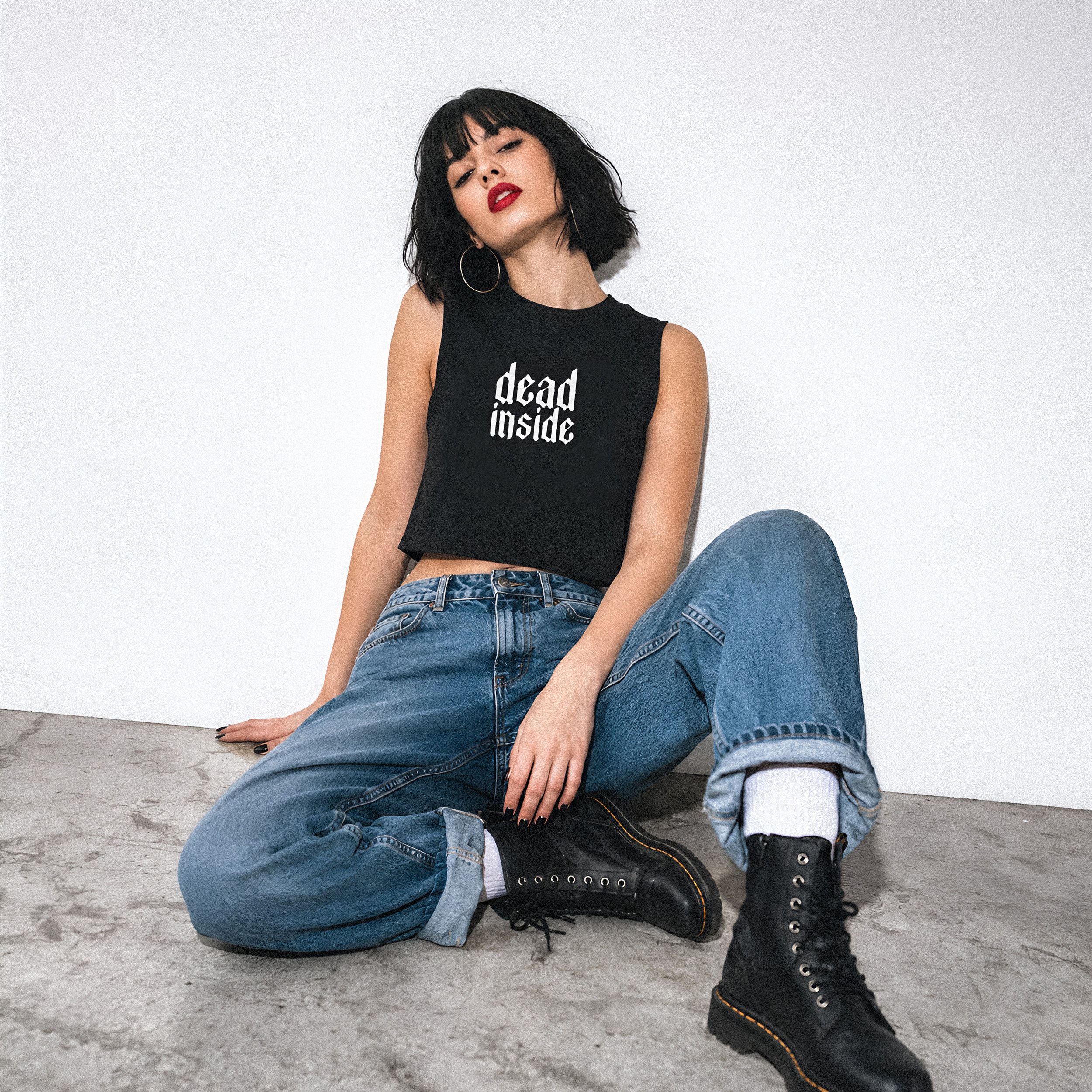 Dead Inside Crop Top
