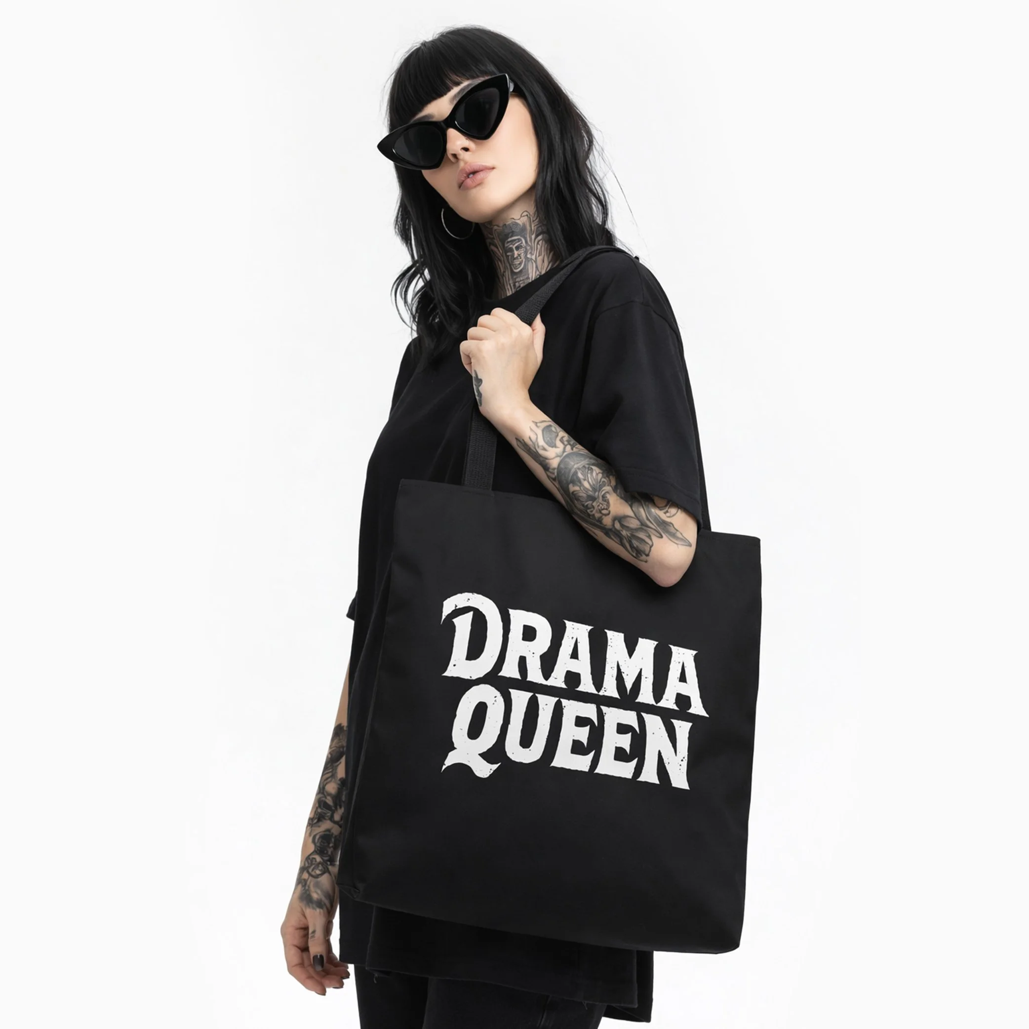 Drama Queen Large Tote Bag