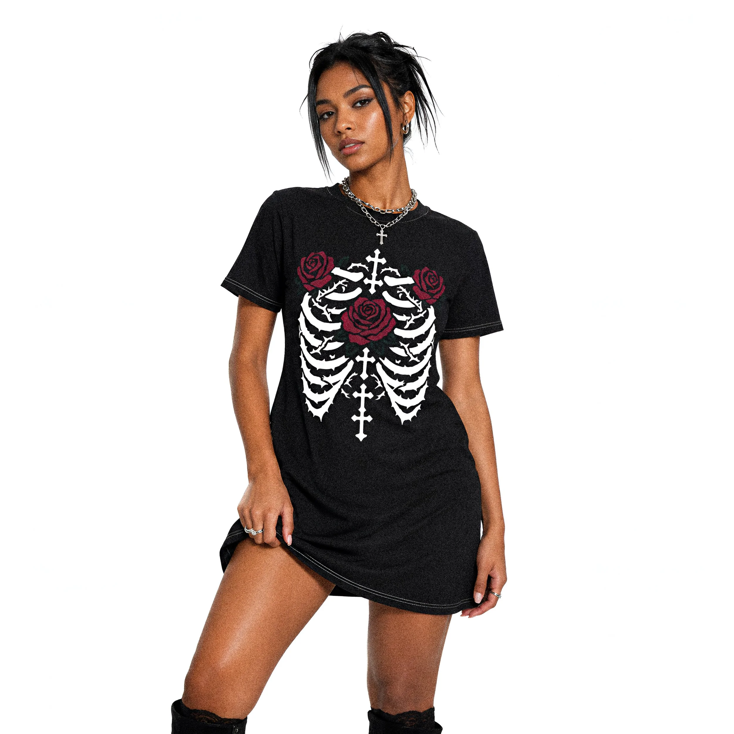 Sacred Bones T-Shirt Dress