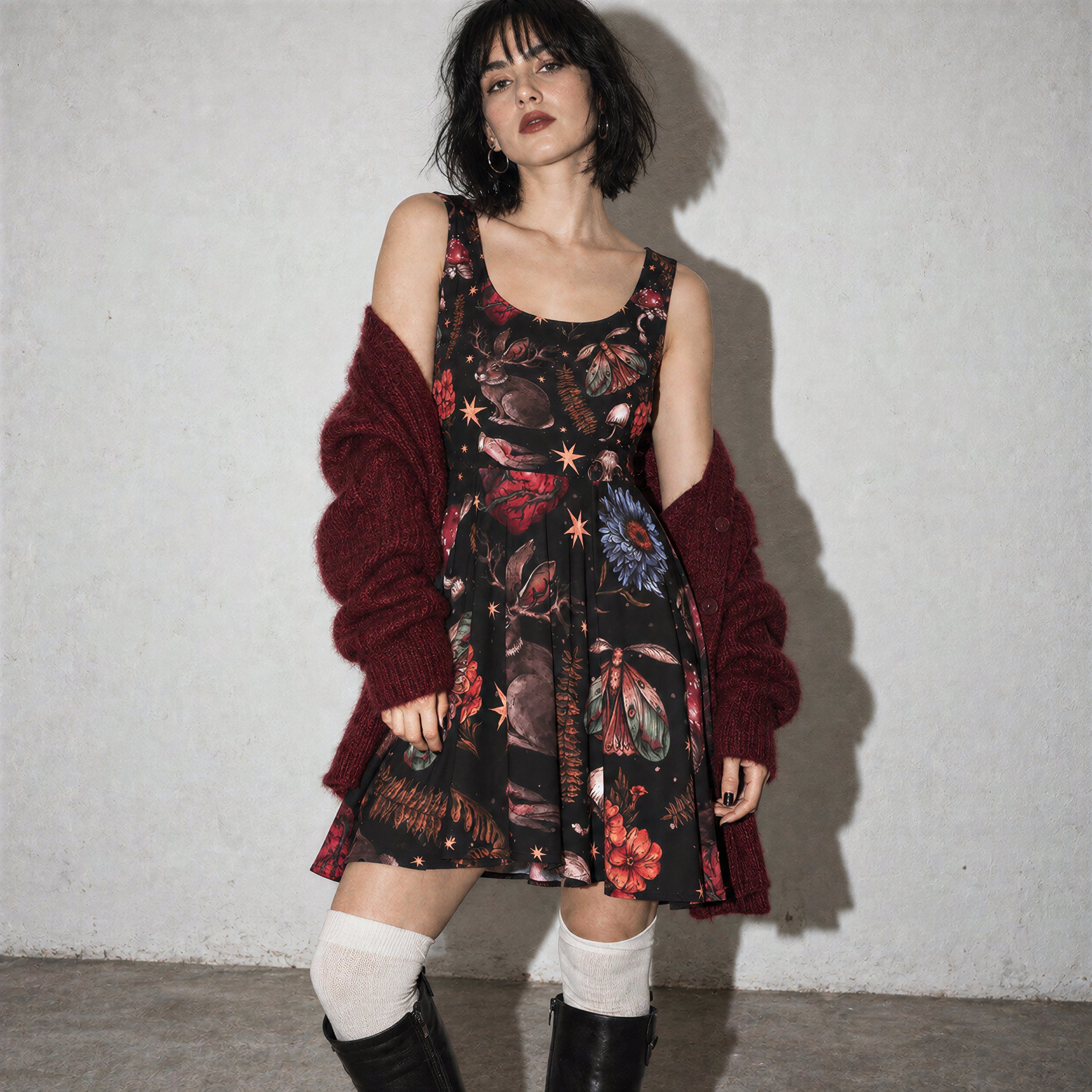 Dark Cottagecore Dress