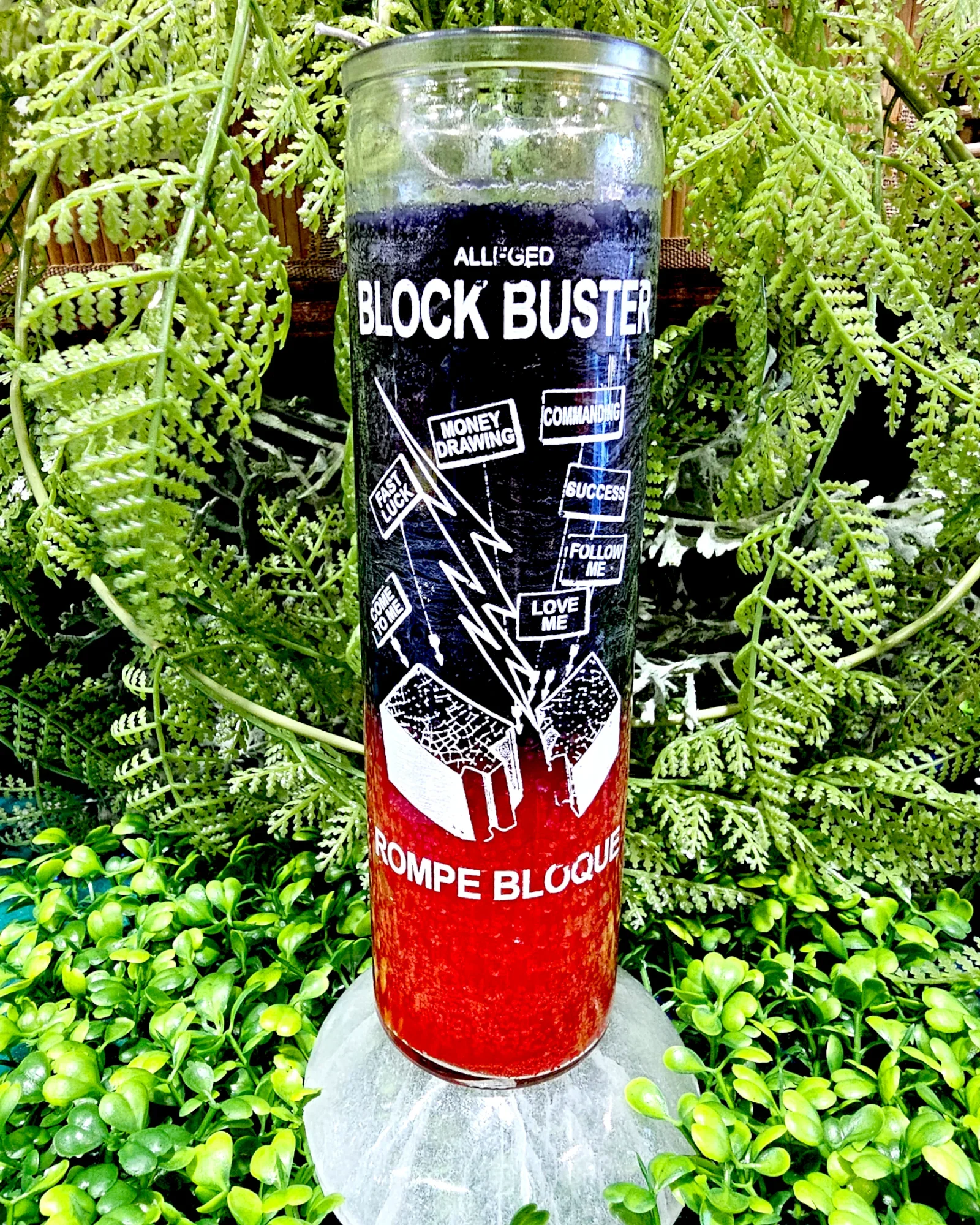 7 Day Block Buster Glass Candle