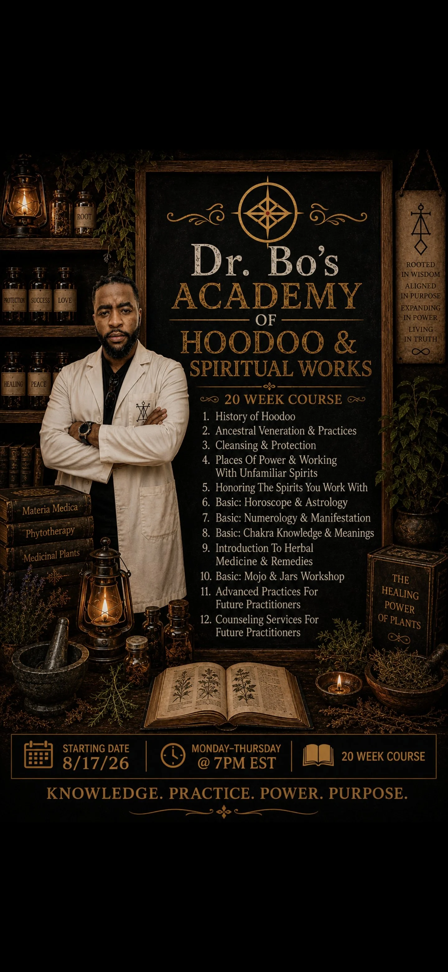 DR. BO'S - ACADEMY OF HOODOO & SPIRITUAL WORKS! - (20 Week Course on 2/1/2027)