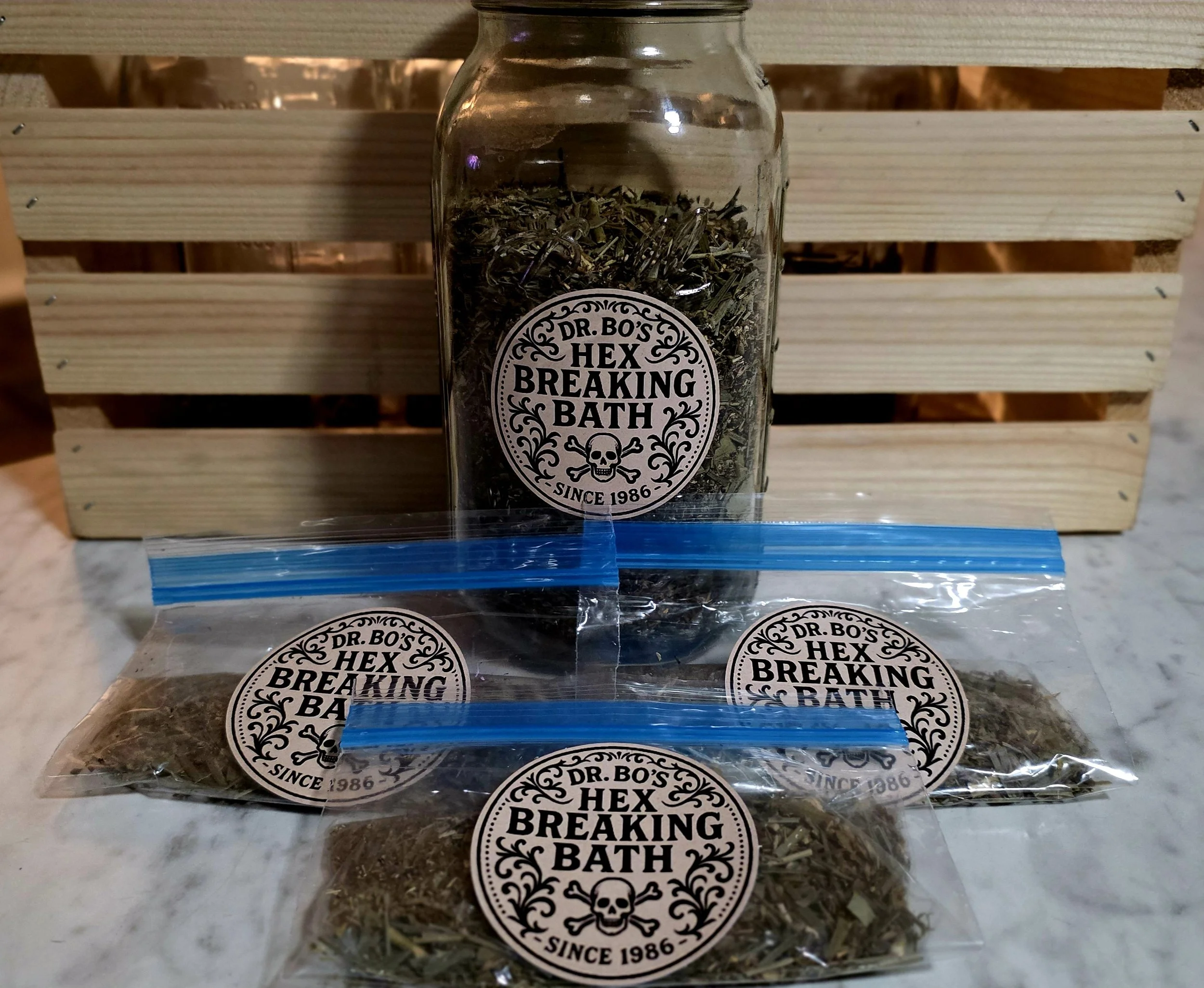 Dr. Bo's 3 Day Hex & Curse Breaking Spiritual Bath - Three .5 oz bags