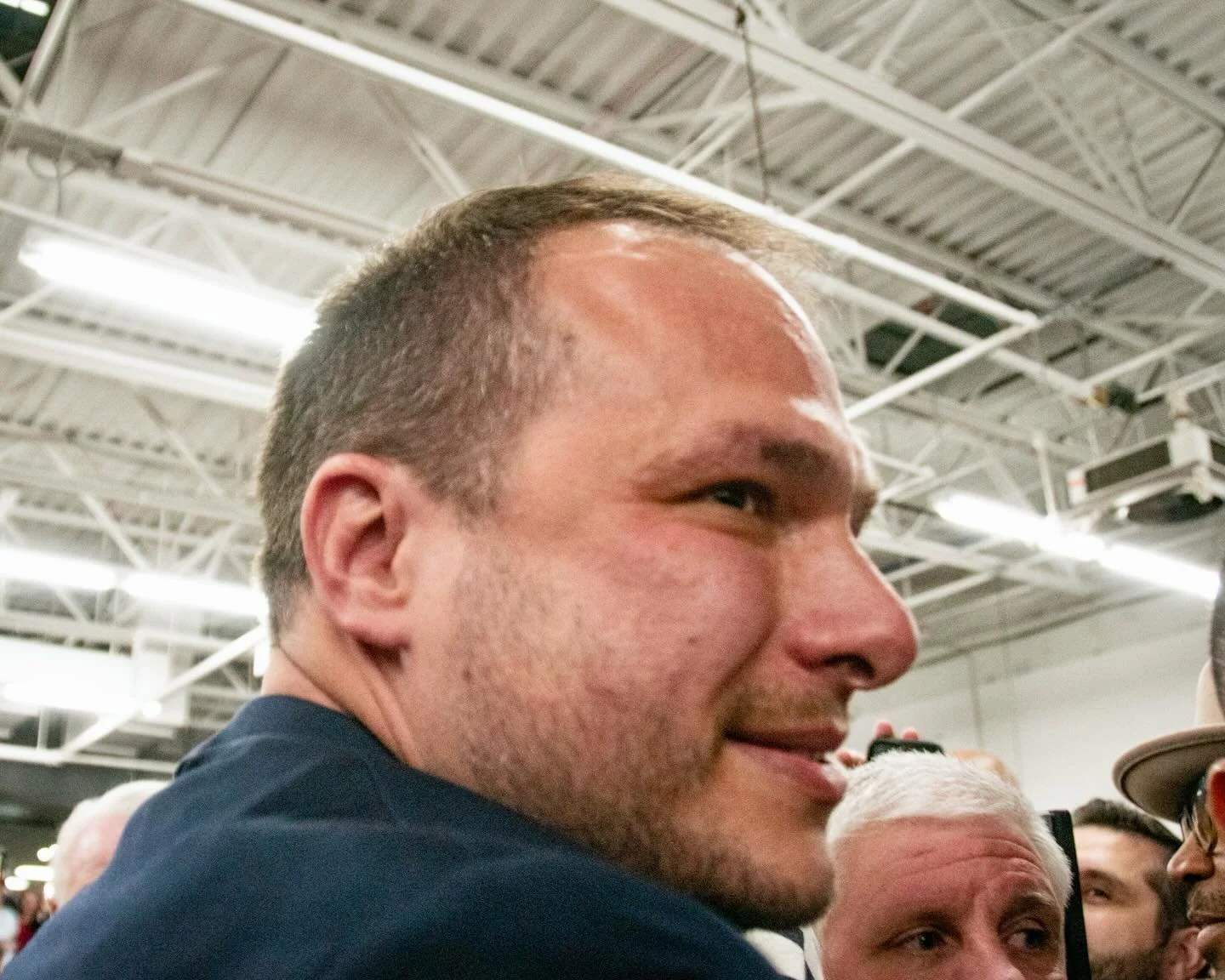 The crowd at the victory rally for @solomonforjc explodes into joyful celebration once it becomes clear that the slate has swept every race in the Jersey City Council and Mayoral election Tuesday December 2, 2025. The set of candidates represented a 