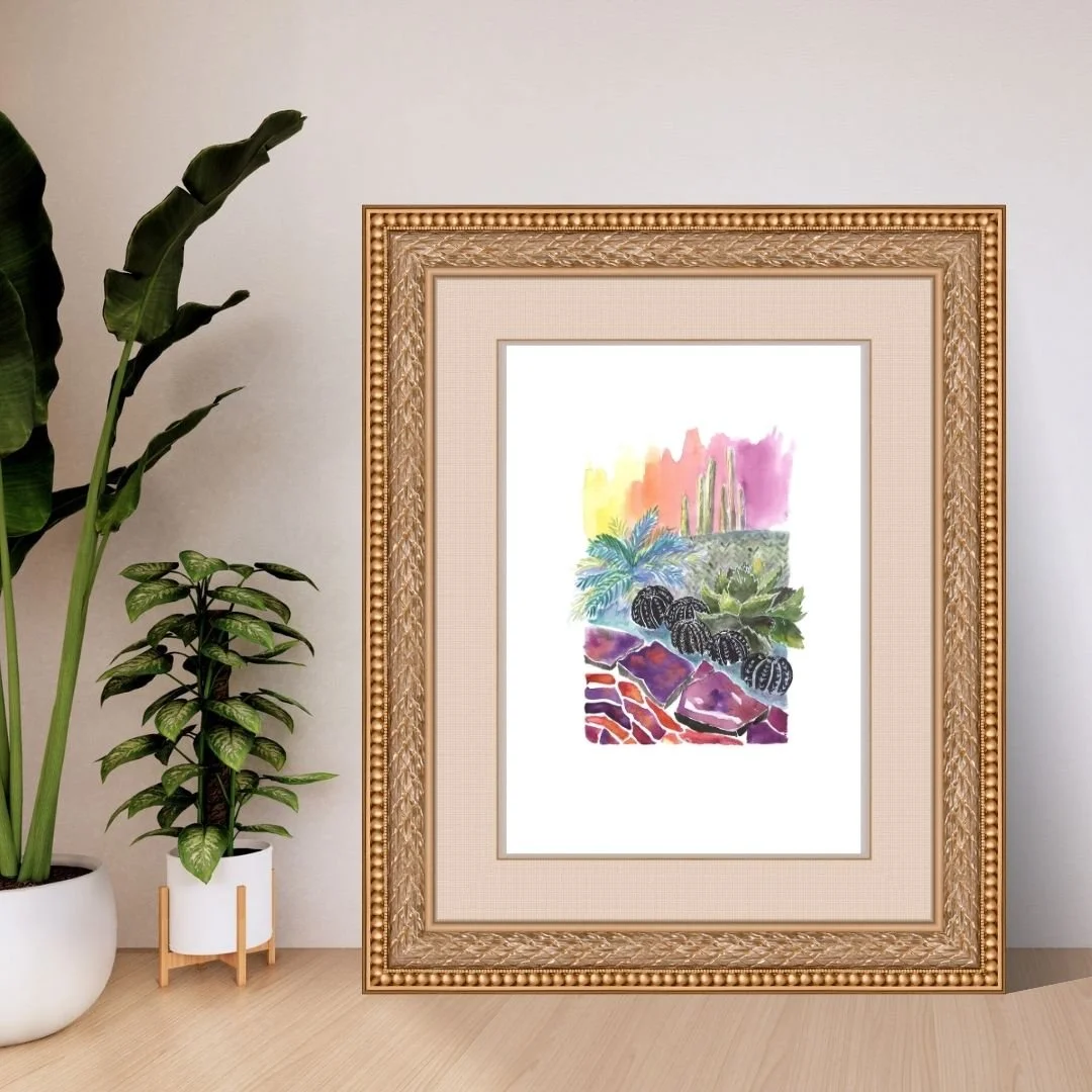 Cactus Garden @ Phoenix Botanical Garden - Landscape Fine Art Print