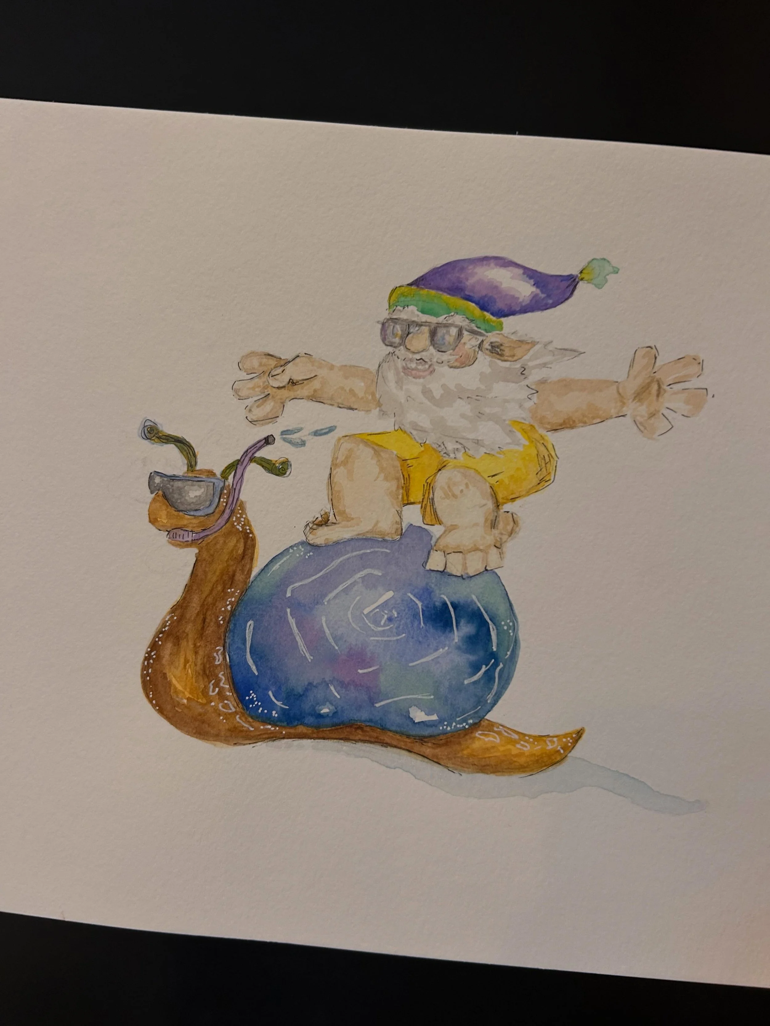 #gnome #garden #snail #surf #art