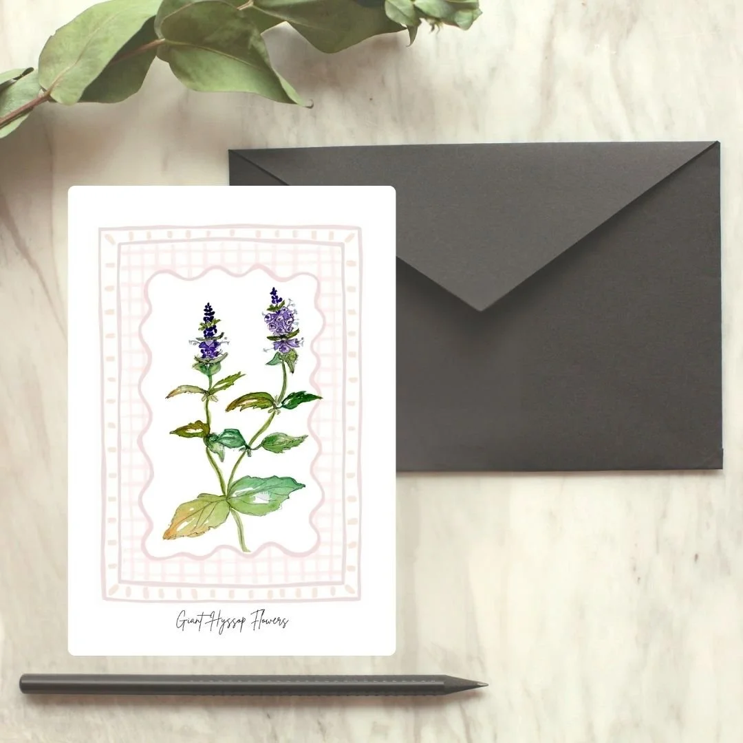 Giant Hyssop Wildflower Card