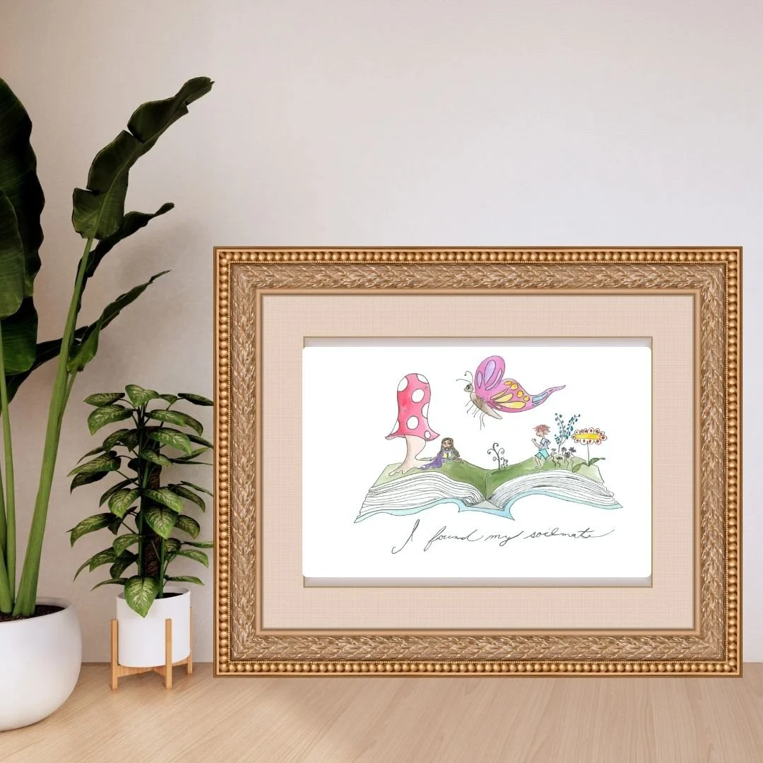 "I Found my Soilmate"  Book Art Print