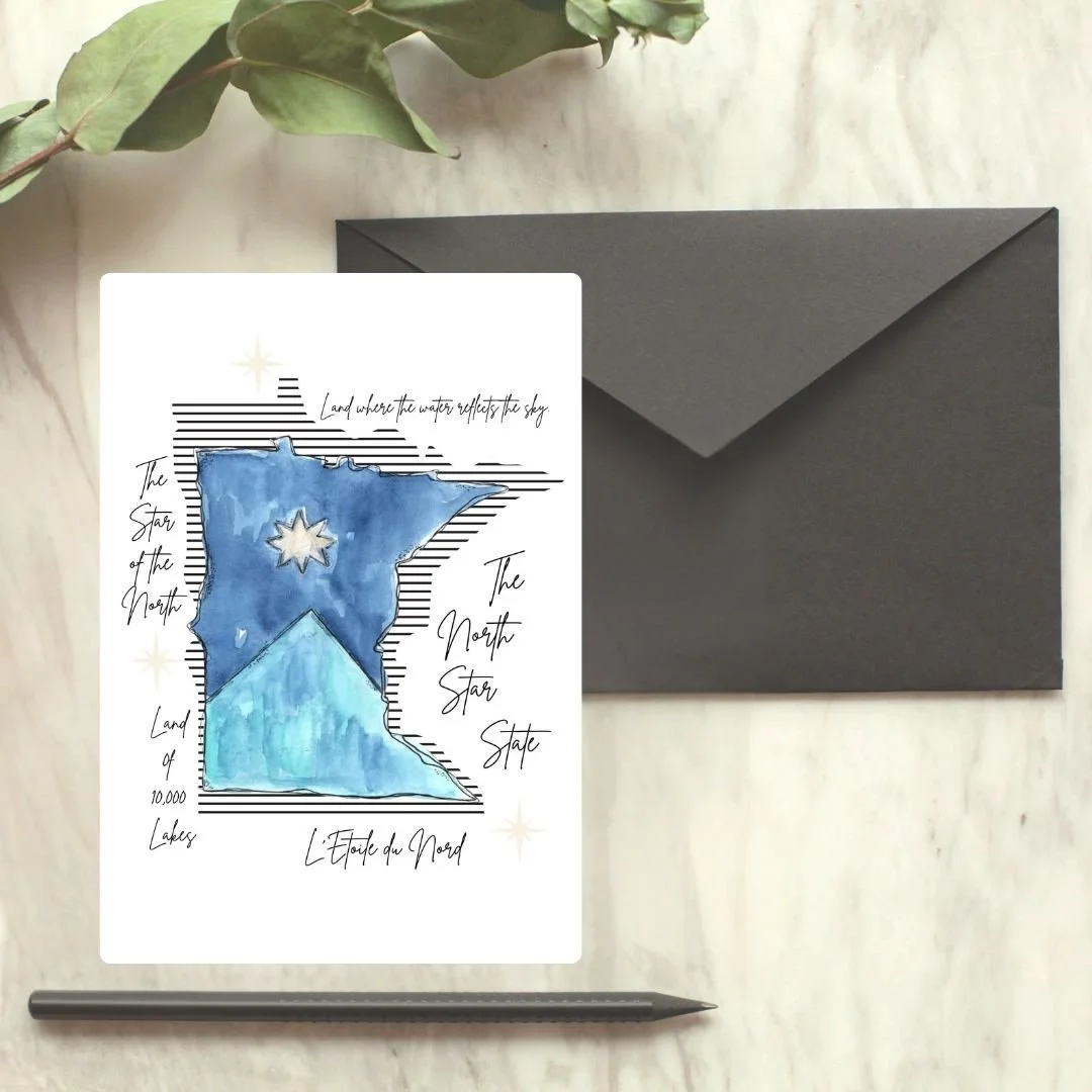 L'Etoile du Nord - Minnesota Greeting Card