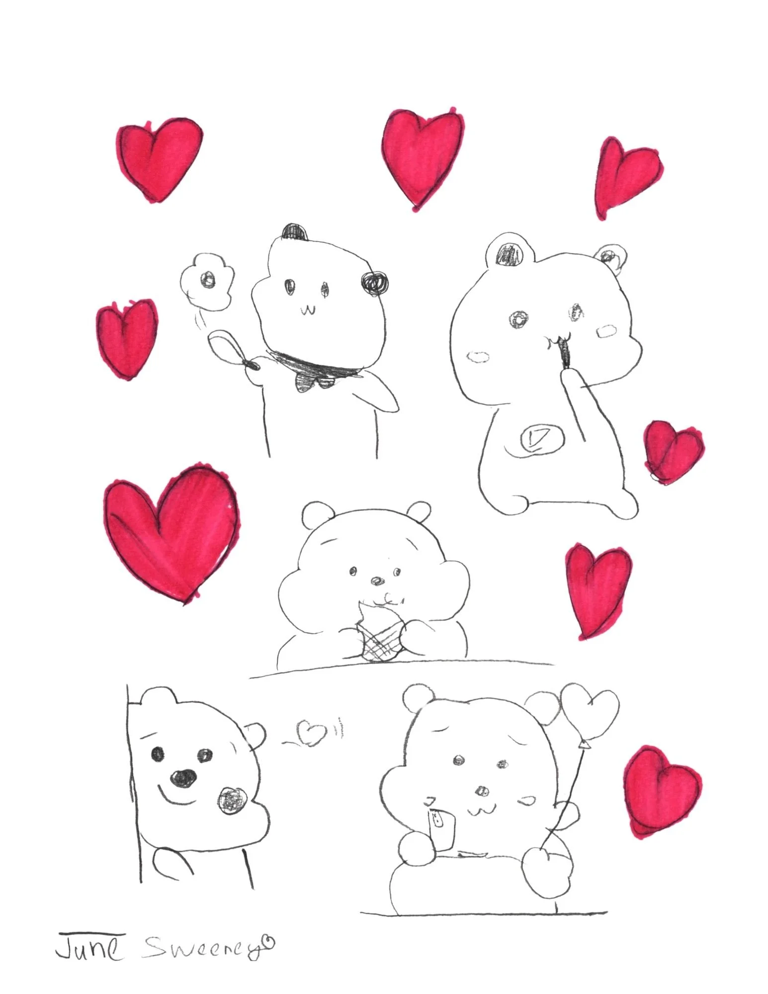 Bears Card or Print - by June