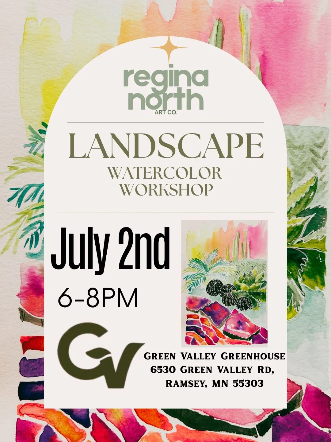 July- Landscape Watercolor Workshop