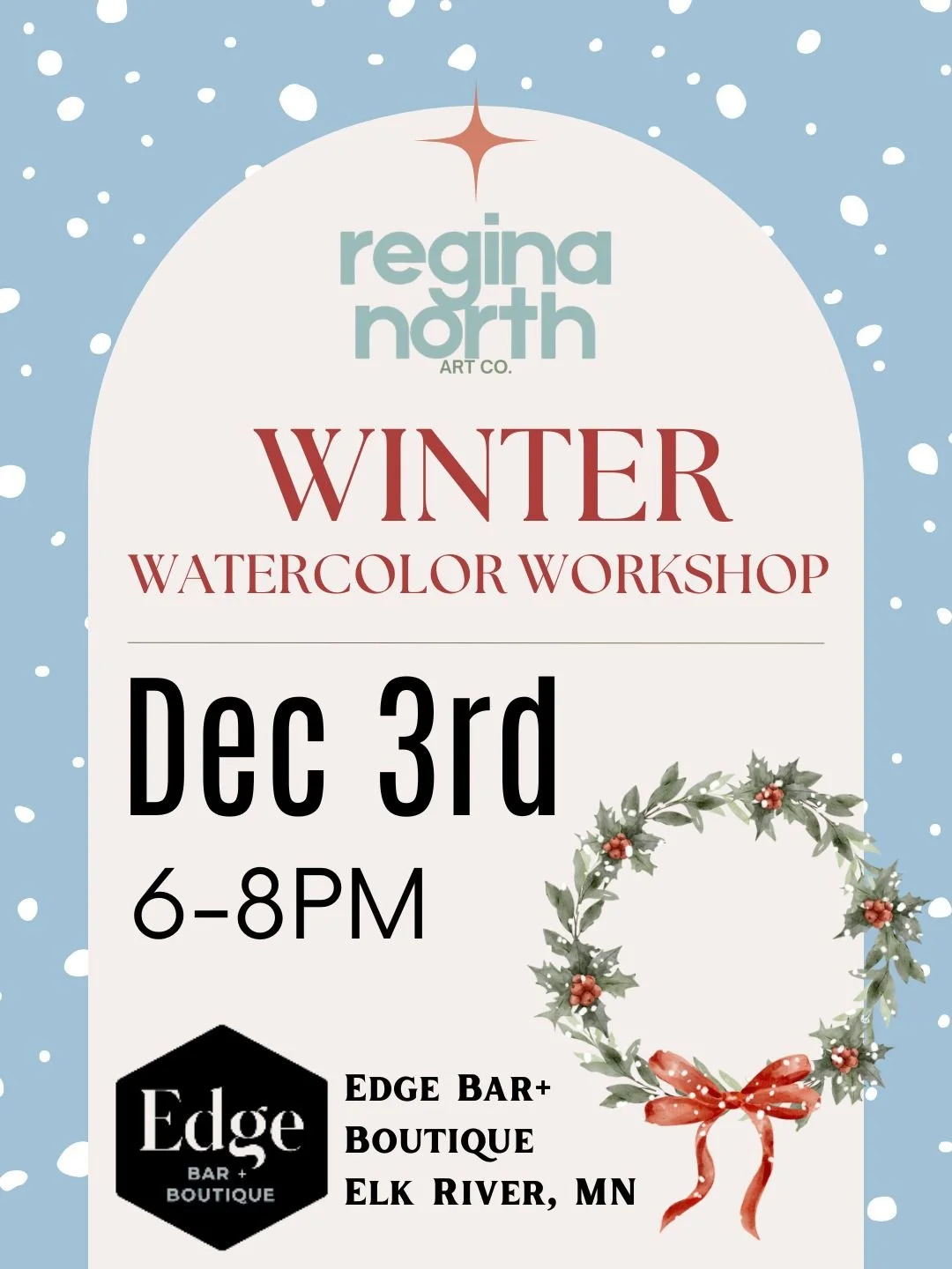 December- Winter Watercolor Workshop