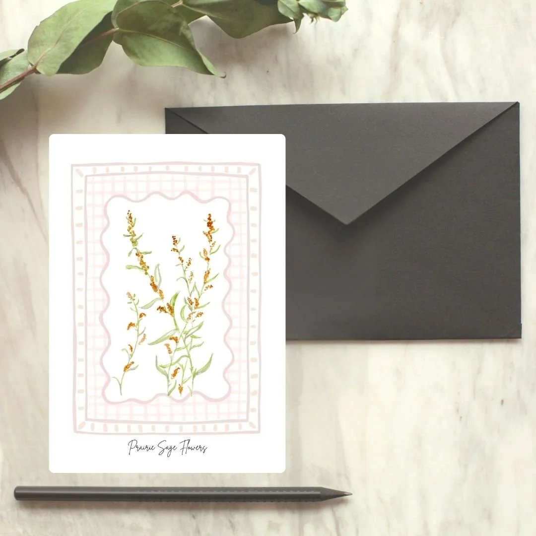Prairie Sage Wildflower Card