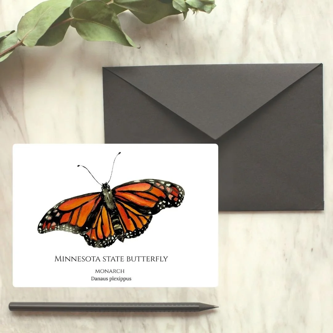 Monarch Butterfly - Minnesota State Insect Greeting Card
