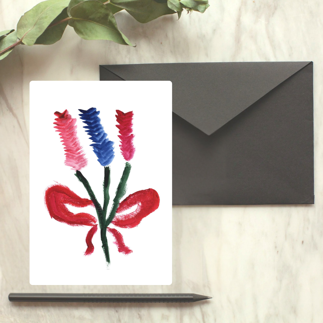 Bouquet Card or Print - by June