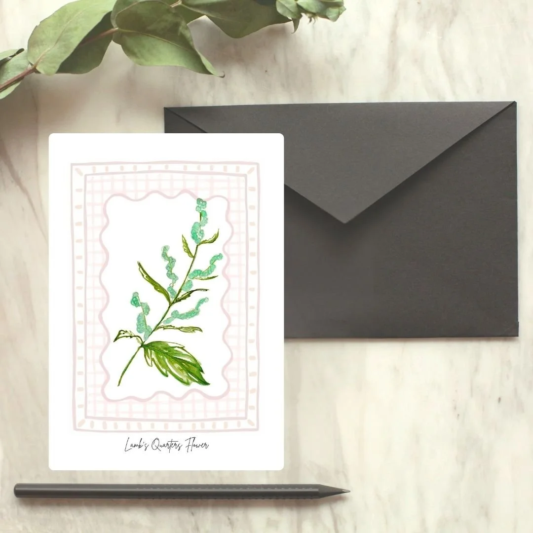 Lamb Quarter Weed/ Wildflower Card