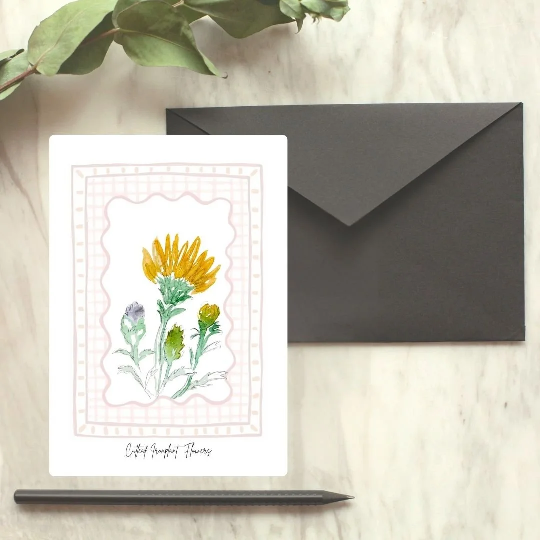 Cutleaf Ironplant Wildflower Card