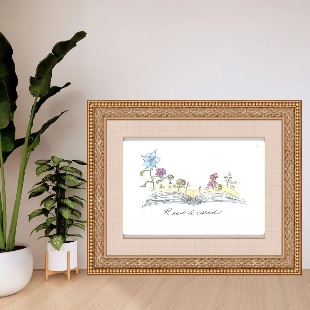 "Read to Seed"  Book Art Print