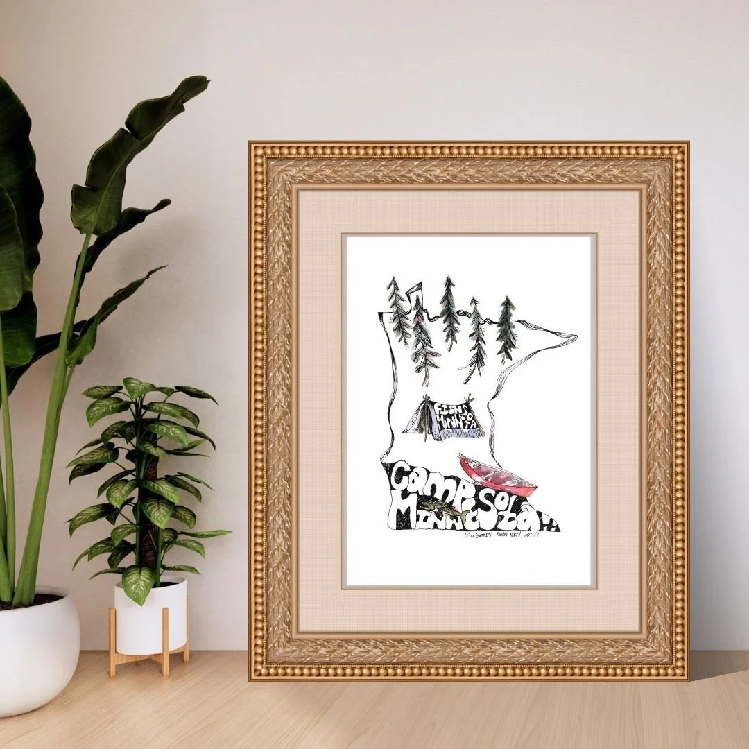 Camp Minnesota- Minnesota Print