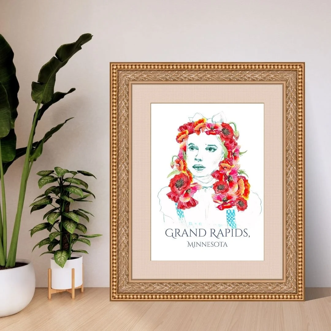 Grand Rapids Minnesota- Numbered City Print