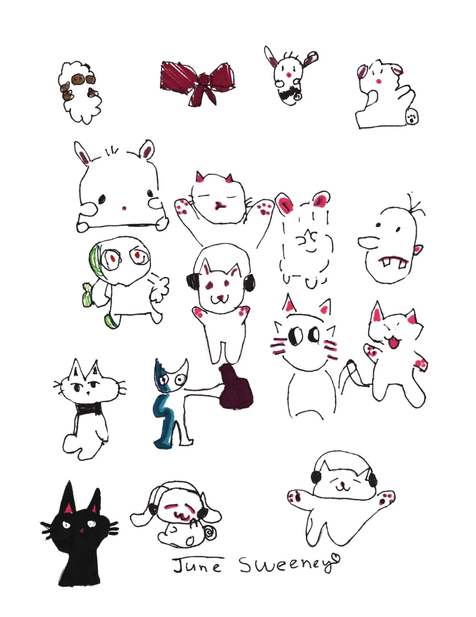 Cats Card or Print - by June