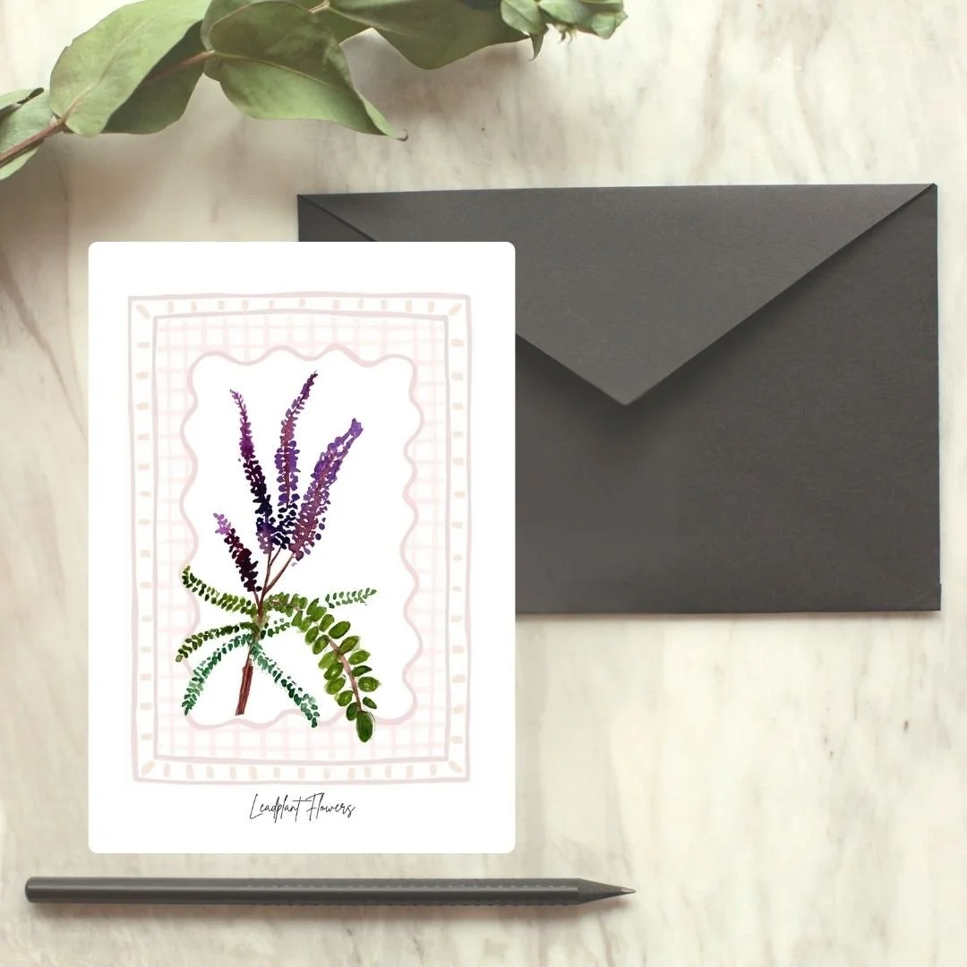 Lead Plant Wildflower Card